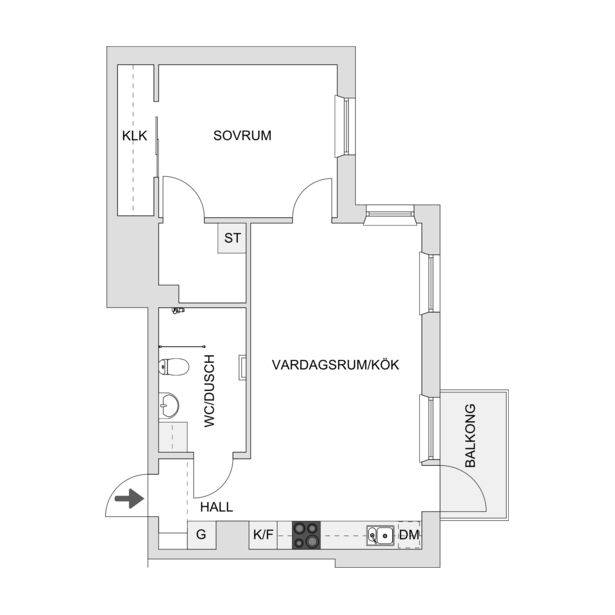 2 rum Lägenhet på Gaffelseglet 50 Vega Haninge kommun - bild 19