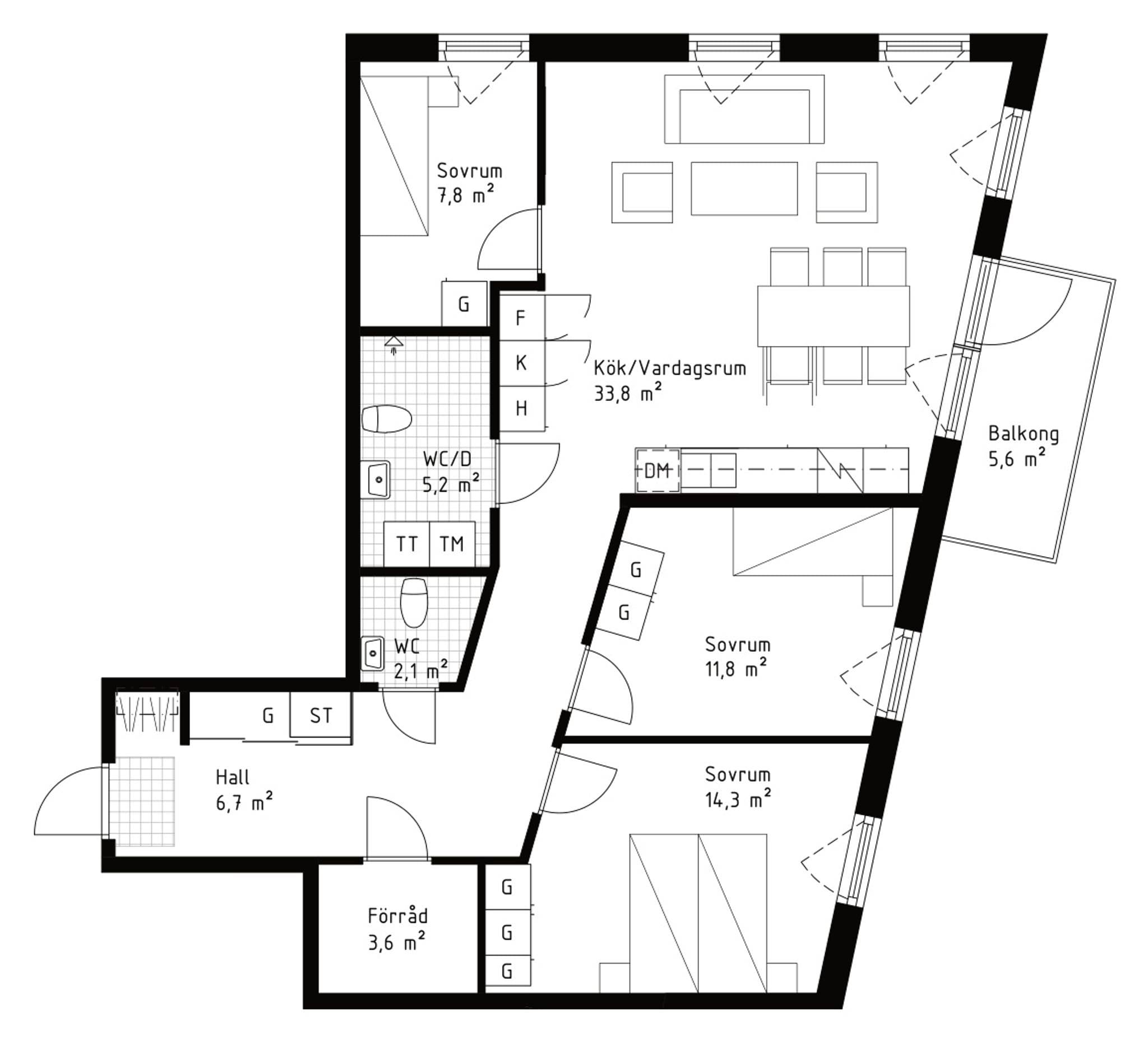 4 rum Lägenhet på Väsjö Torg 1 Väsjön Sollentuna kommun - bild 11
