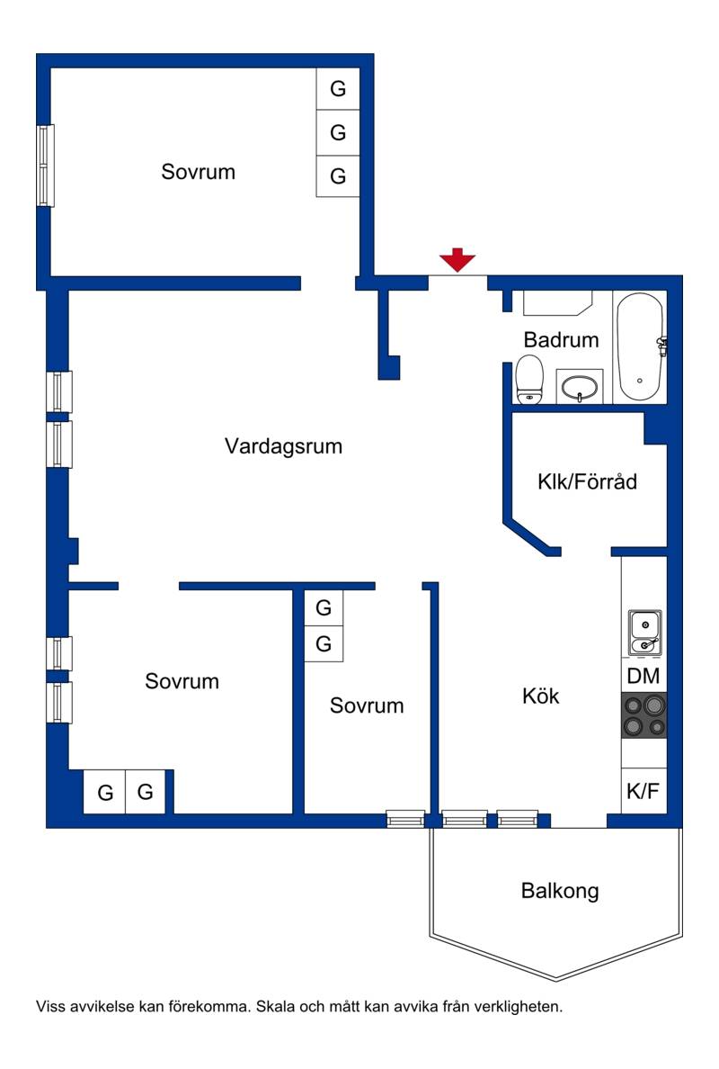 3.5 rum Lägenhet på Djäknegatan 25B KAPELLGÄRDET Uppsala kommun - bild 21