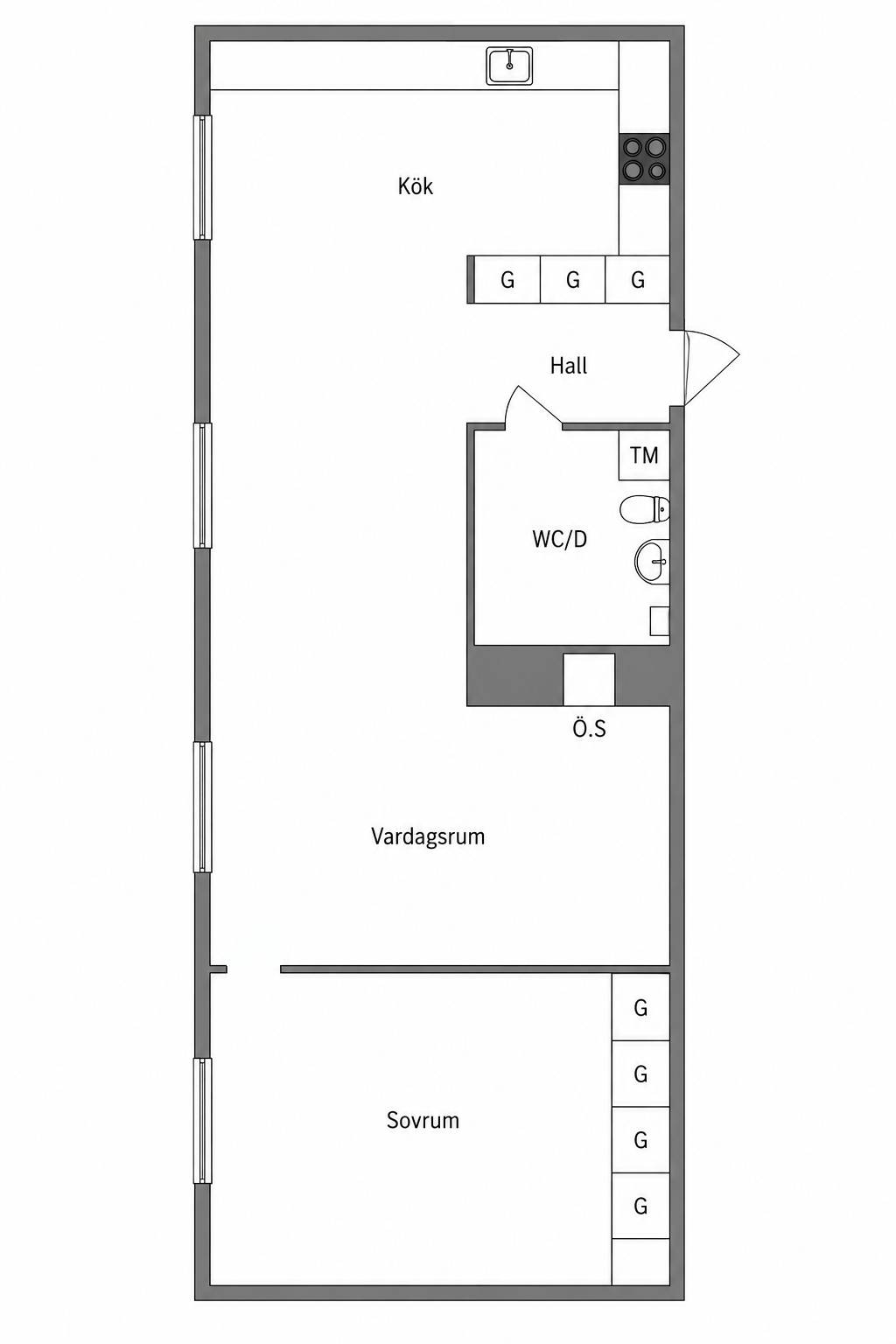 2 rum Lägenhet på Frodegatan 10B Fålhagen Uppsala kommun - bild 36