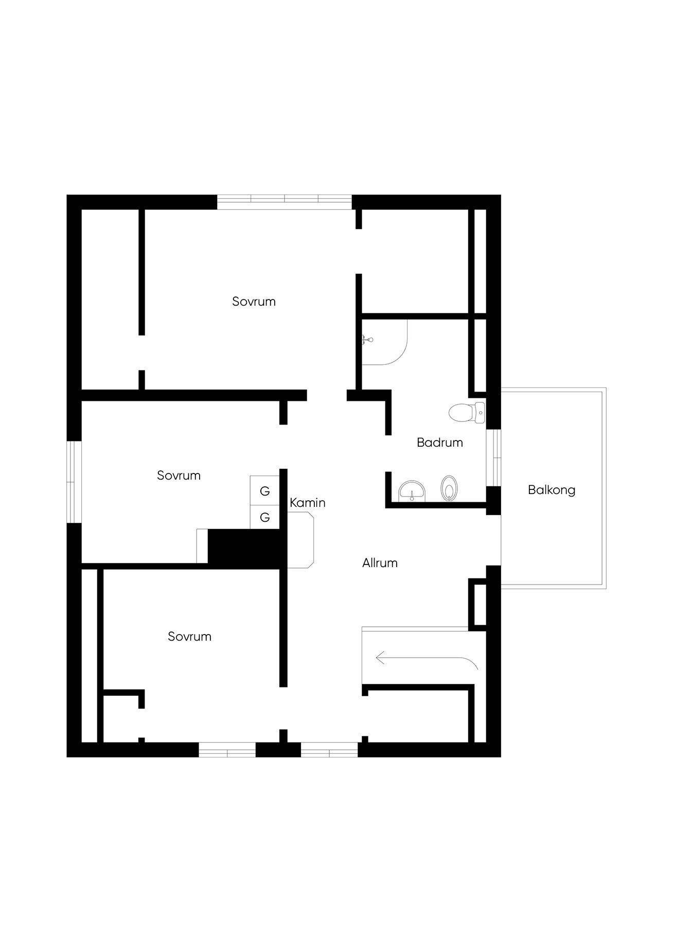 5 rum Villa på Cederströmsgatan 11 Visby - centralt Gotlands kommun - bild 55