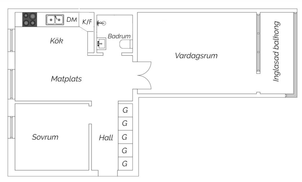 2 rum Lägenhet på Branteviksgatan 8E Östra Sorgenfri Malmö kommun - bild 16