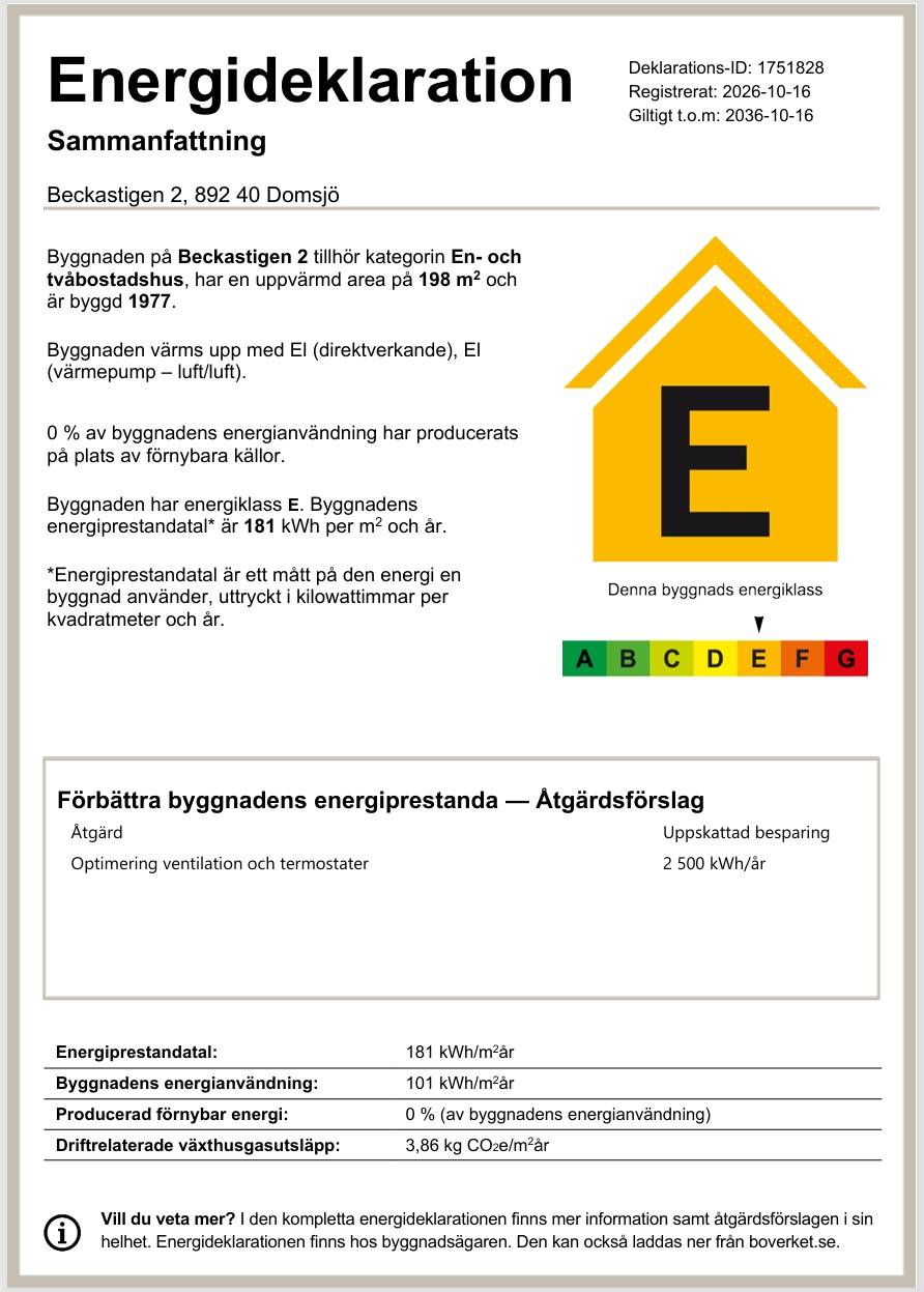 7 rum Villa på Beckastigen 2 Domsjö Örnsköldsviks kommun - bild 15