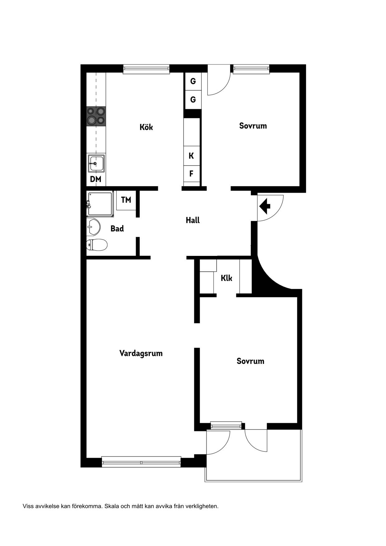 3 rum Lägenhet på Munkebergsgatan 78 Mjölkudden Luleå kommun - bild 15