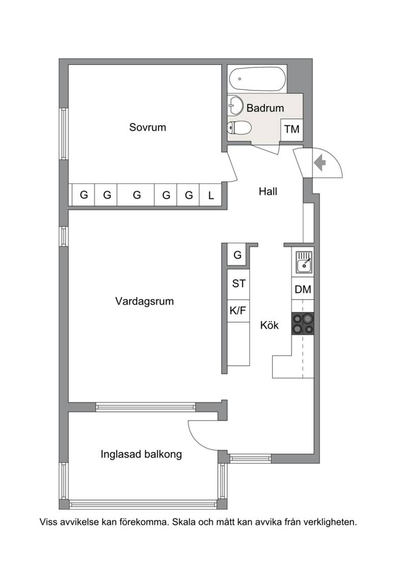 2 rum Lägenhet på Jakobsgatan 15 B Centralt Arvika kommun - bild 18