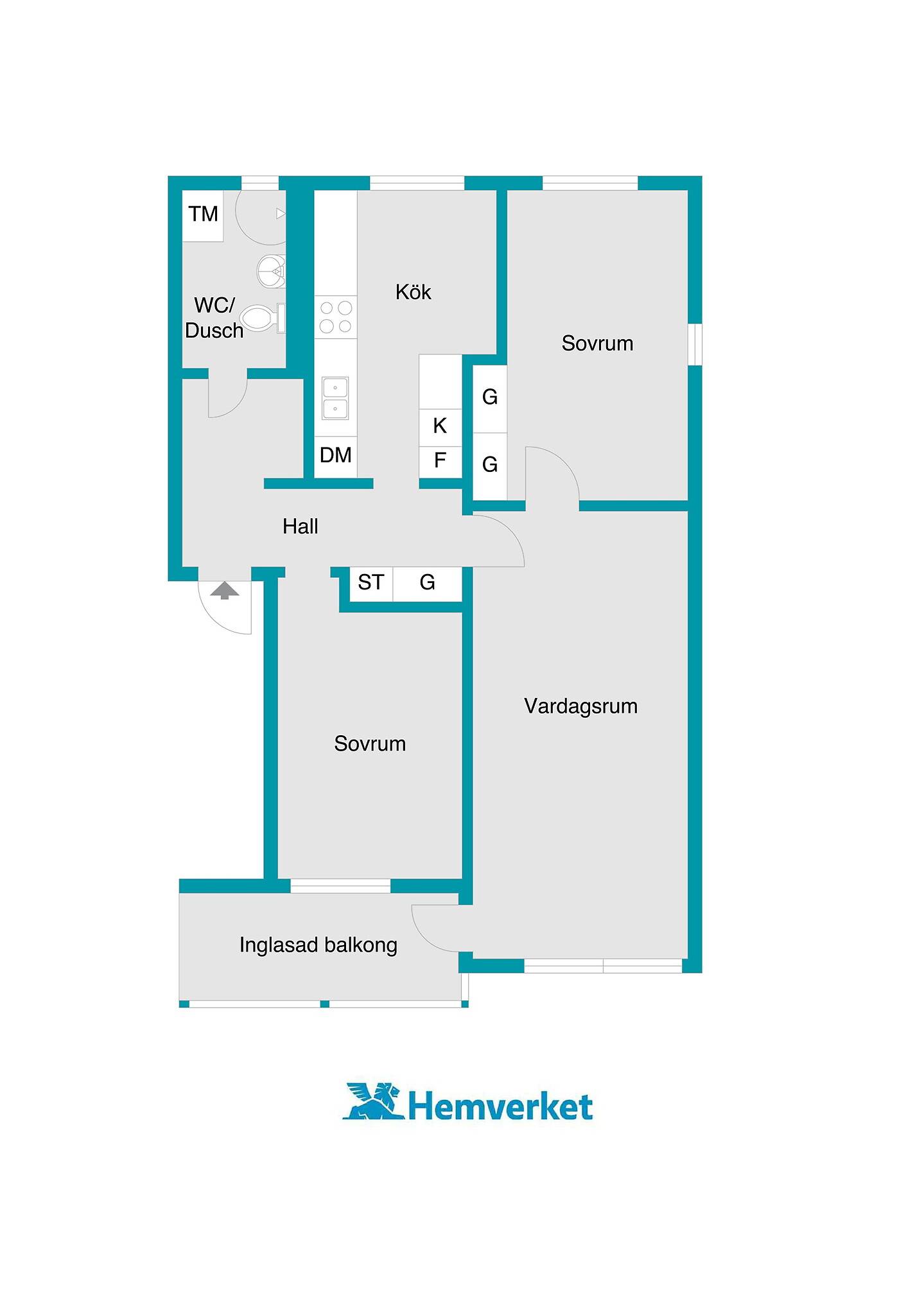 3 rum Lägenhet på Frösängsvägen 34 Oxelösund Oxelösunds kommun - bild 14