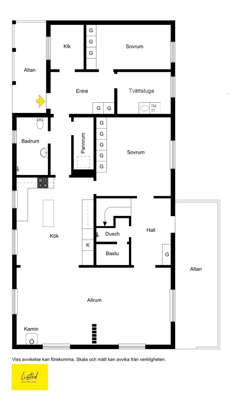 6 rum Villa på Eriksbergsvägen 4 Mjöbäck Svenljunga kommun - bild 24