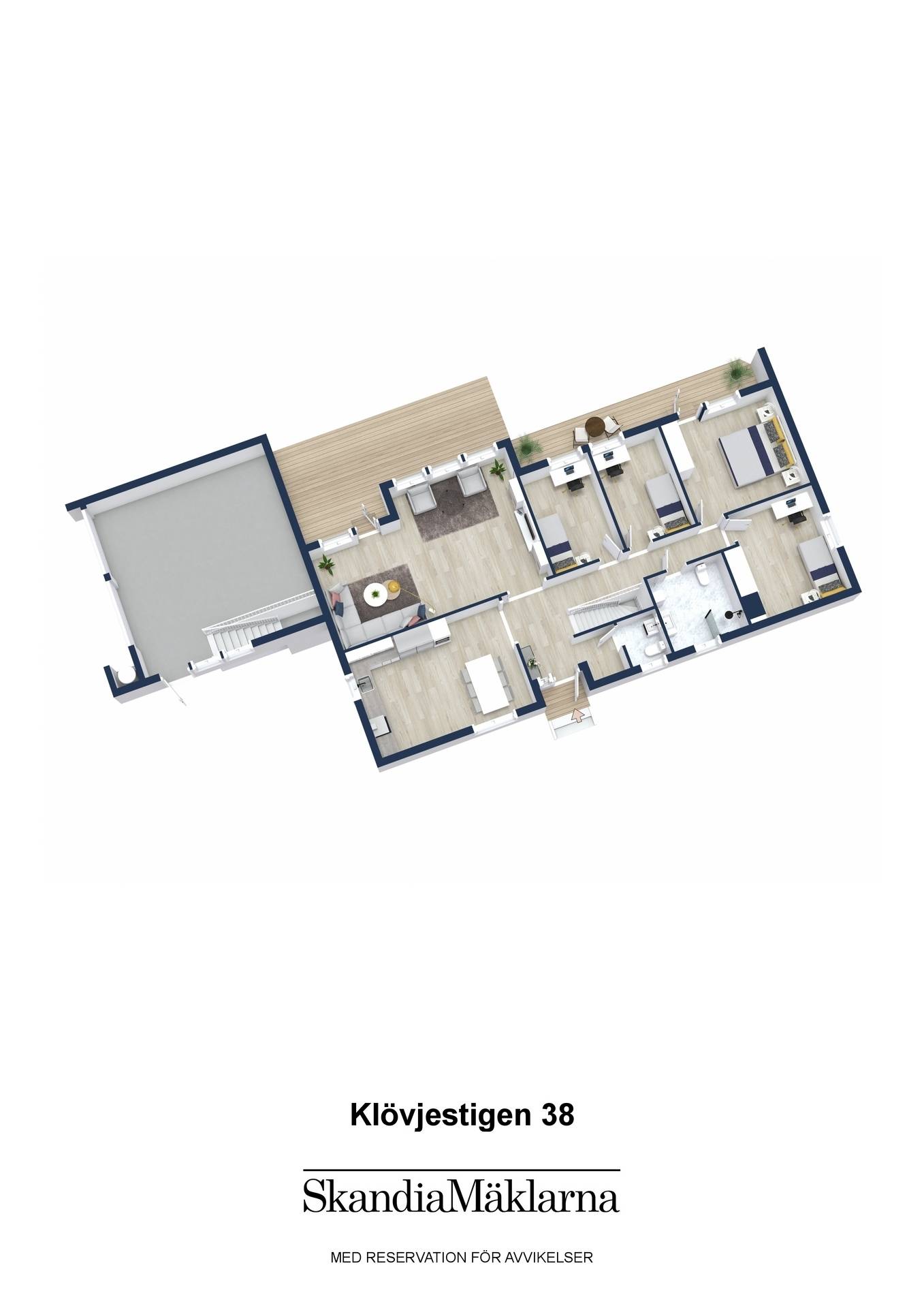 6 rum Villa på Klövjestigen 38 Vallhov Sandvikens kommun - bild 48