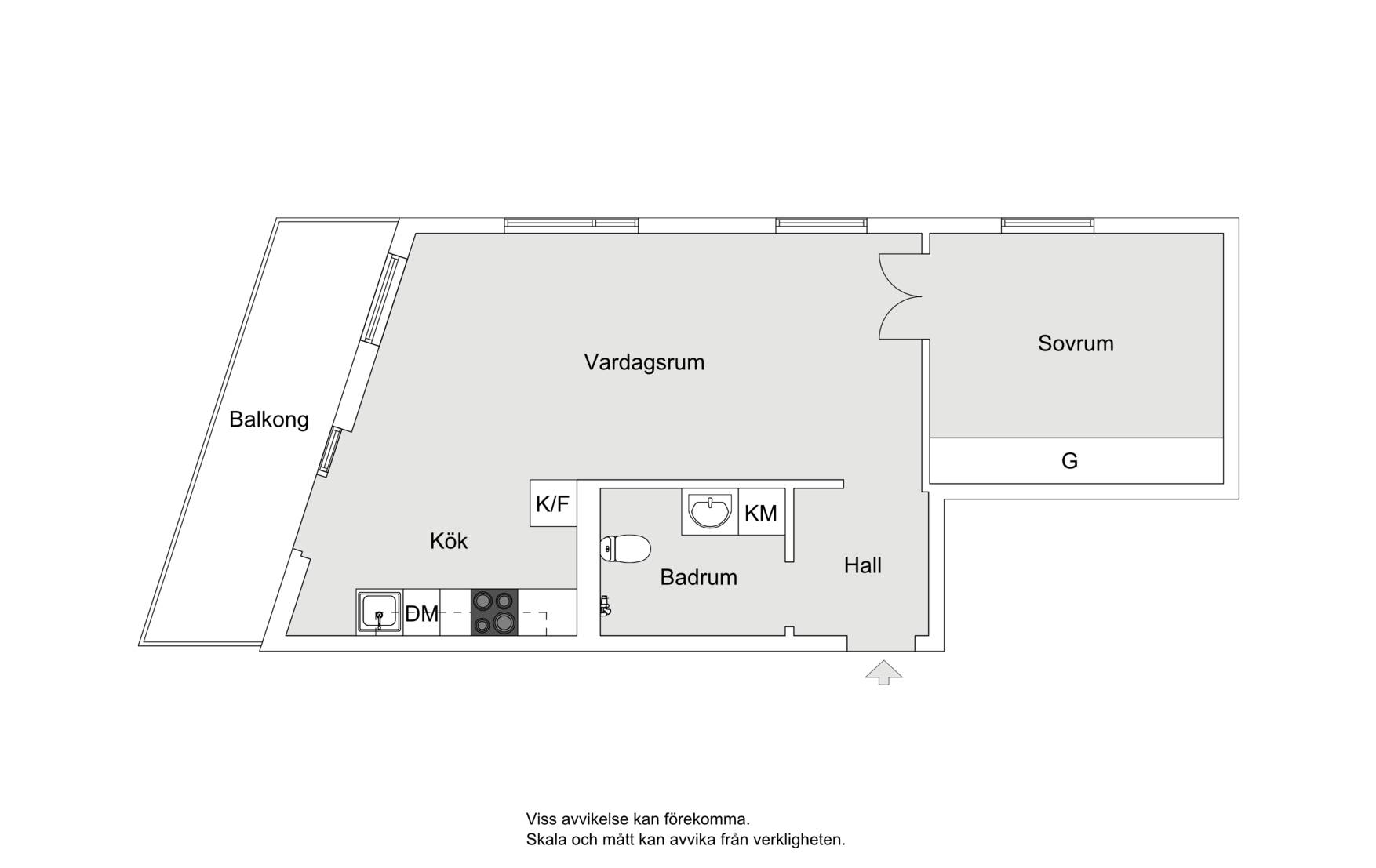 2 rum Lägenhet på Kratsbodavägen 50A, vån 5/5 Bromma - Mariehäll Stockholms kommun - bild 18
