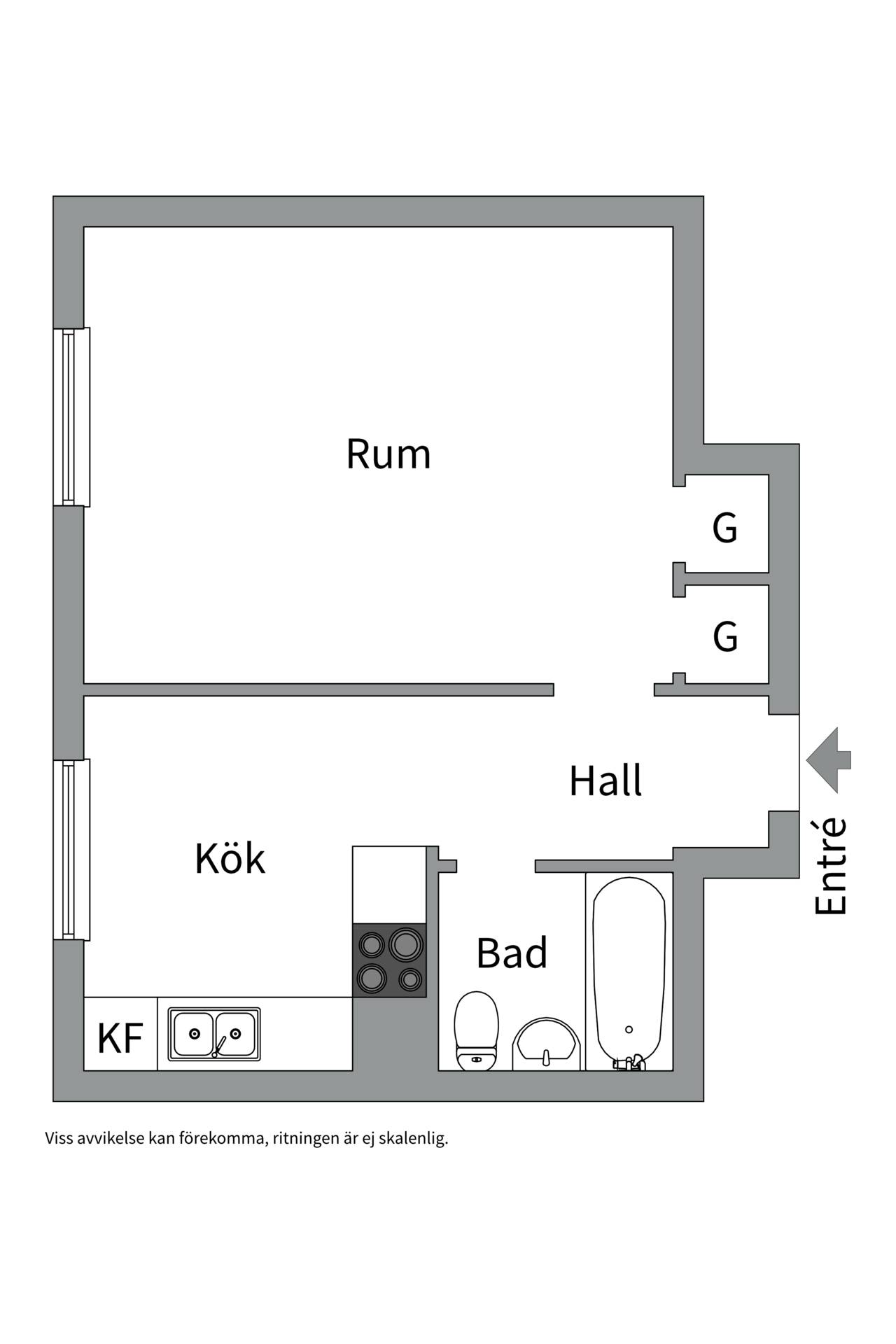 1 rum Lägenhet på Lindsbergsgatan 9B Sommarro Uppsala kommun - bild 12