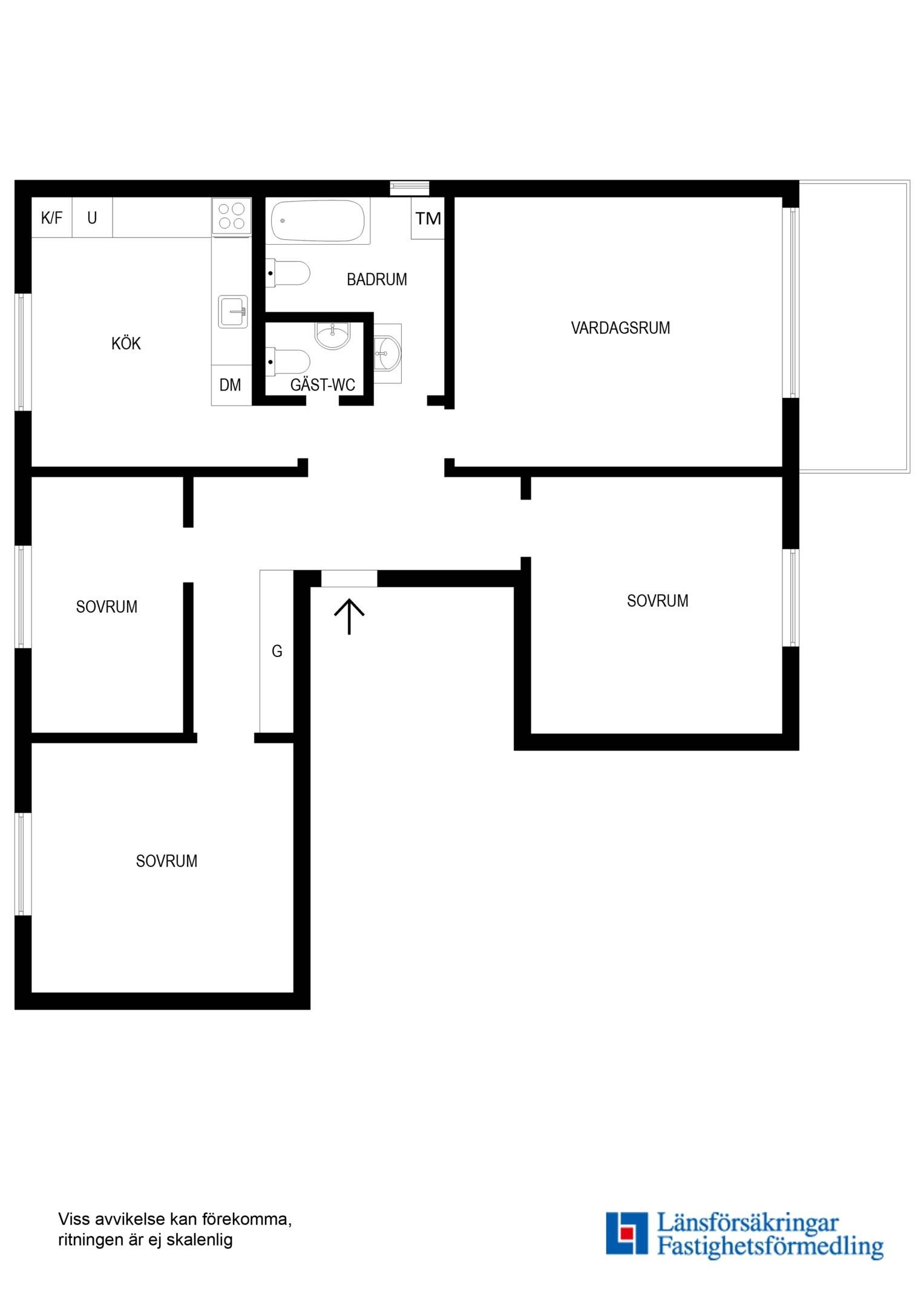 4 rum Lägenhet på Jonstorpsvägen 32 Huvudsta Solna kommun - bild 25