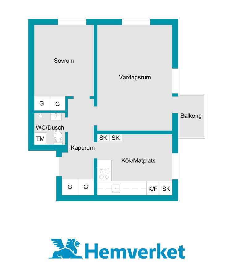 2 rum Lägenhet på Dahlgrensvägen 4 A Karlberg Karlskoga kommun - bild 24