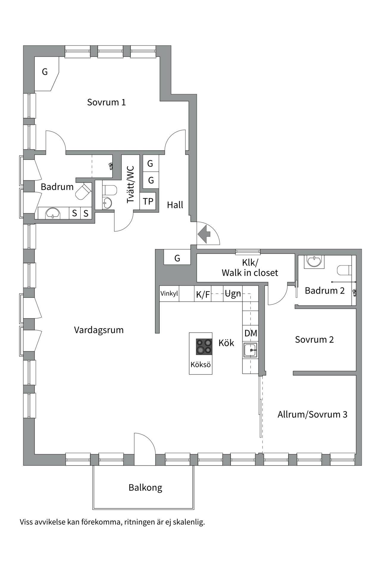 3 rum Lägenhet på Sjöbjörnsvägen 66C Gröndal Stockholms kommun - bild 44