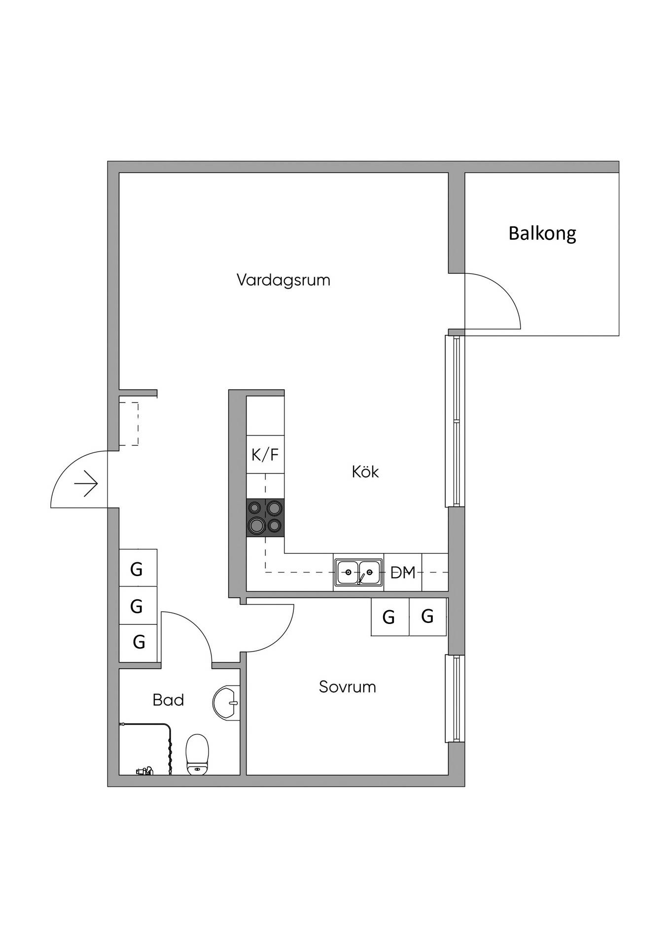 2 rum Lägenhet på Huvudstalundsvägen 6 Västra Skogen/Ingenting/Huvudsta Solna kommun - bild 20