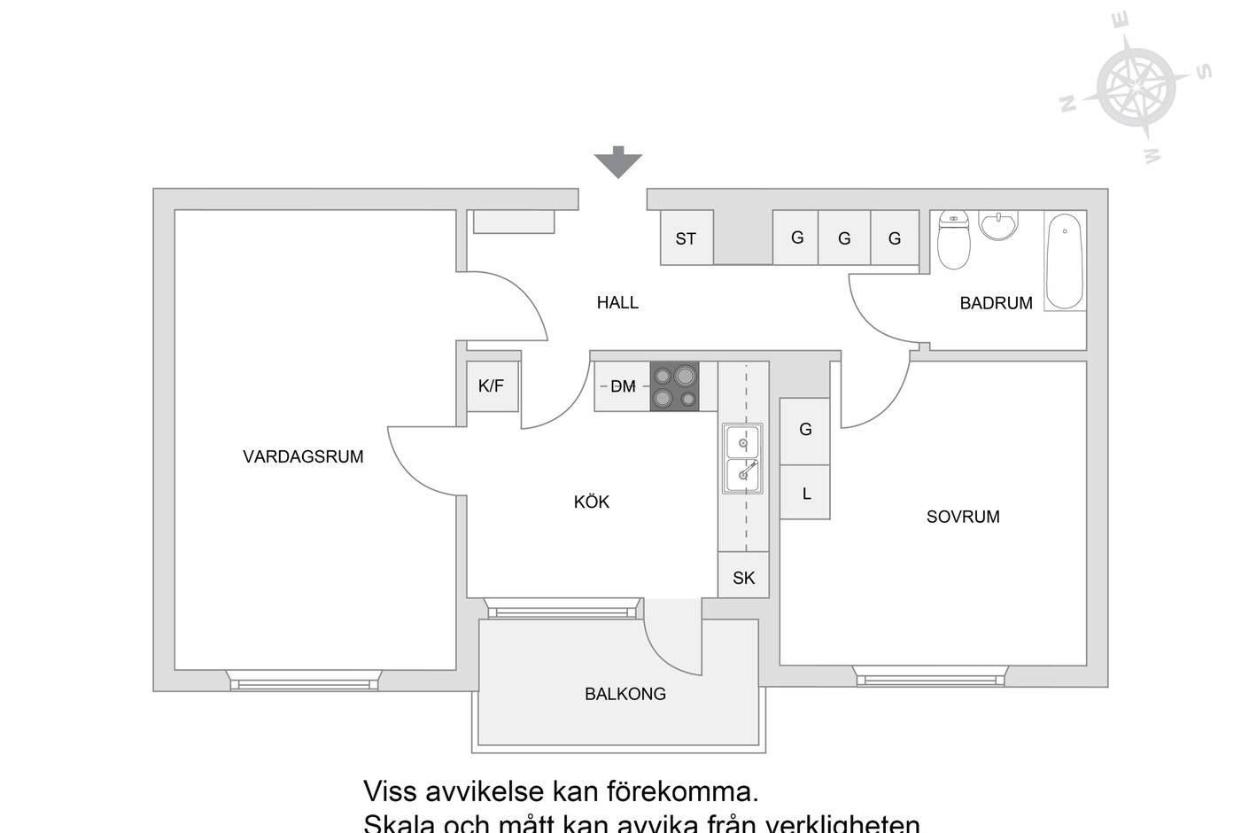 2 rum Lägenhet på Nybodagatan 14 Skytteholm Solna kommun - bild 16
