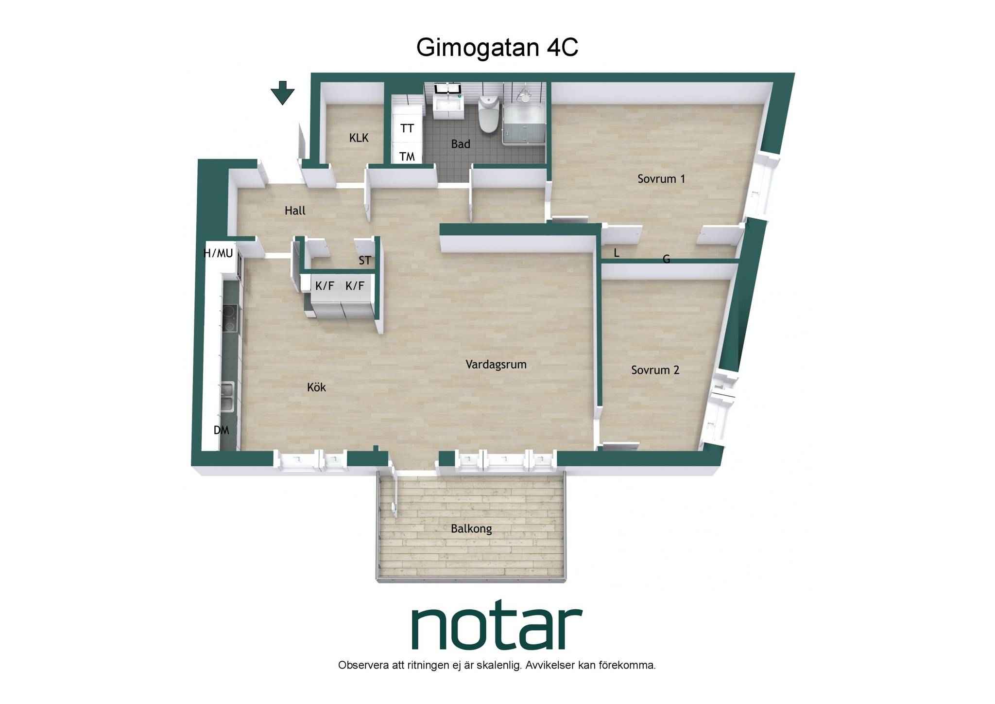 3 rum Lägenhet på Gimogatan 4C - Fast pris Luthagen Uppsala kommun - bild 18