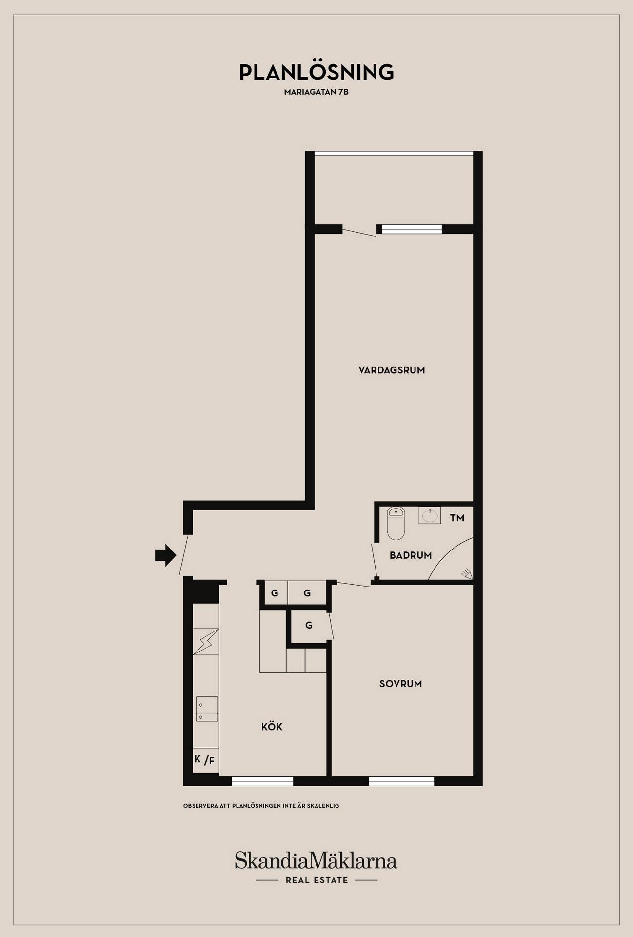 2 rum Lägenhet på Mariagatan 7B Centrum Ystads kommun - bild 40