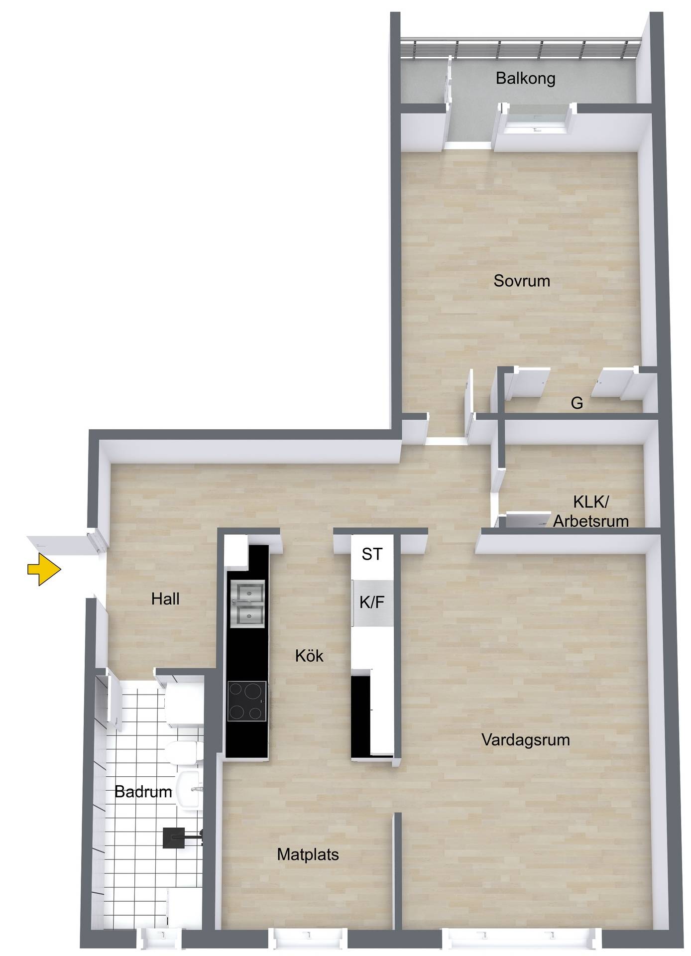 2 rum Lägenhet på Österängsgatan 26A Uppsala Uppsala kommun - bild 16