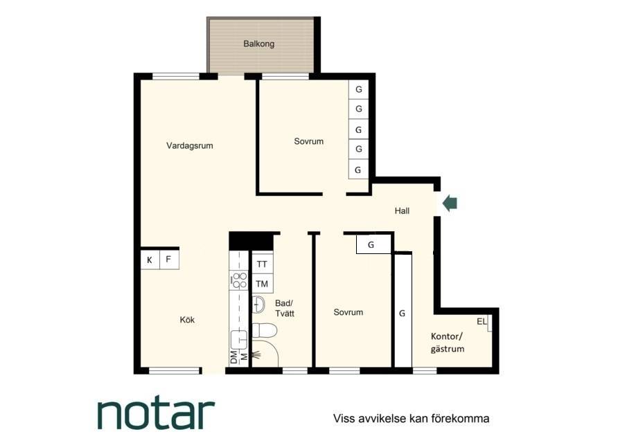 3.5 rum Lägenhet på Blåklockevägen 11 Sollentuna Tureberg Sollentuna kommun - bild 23