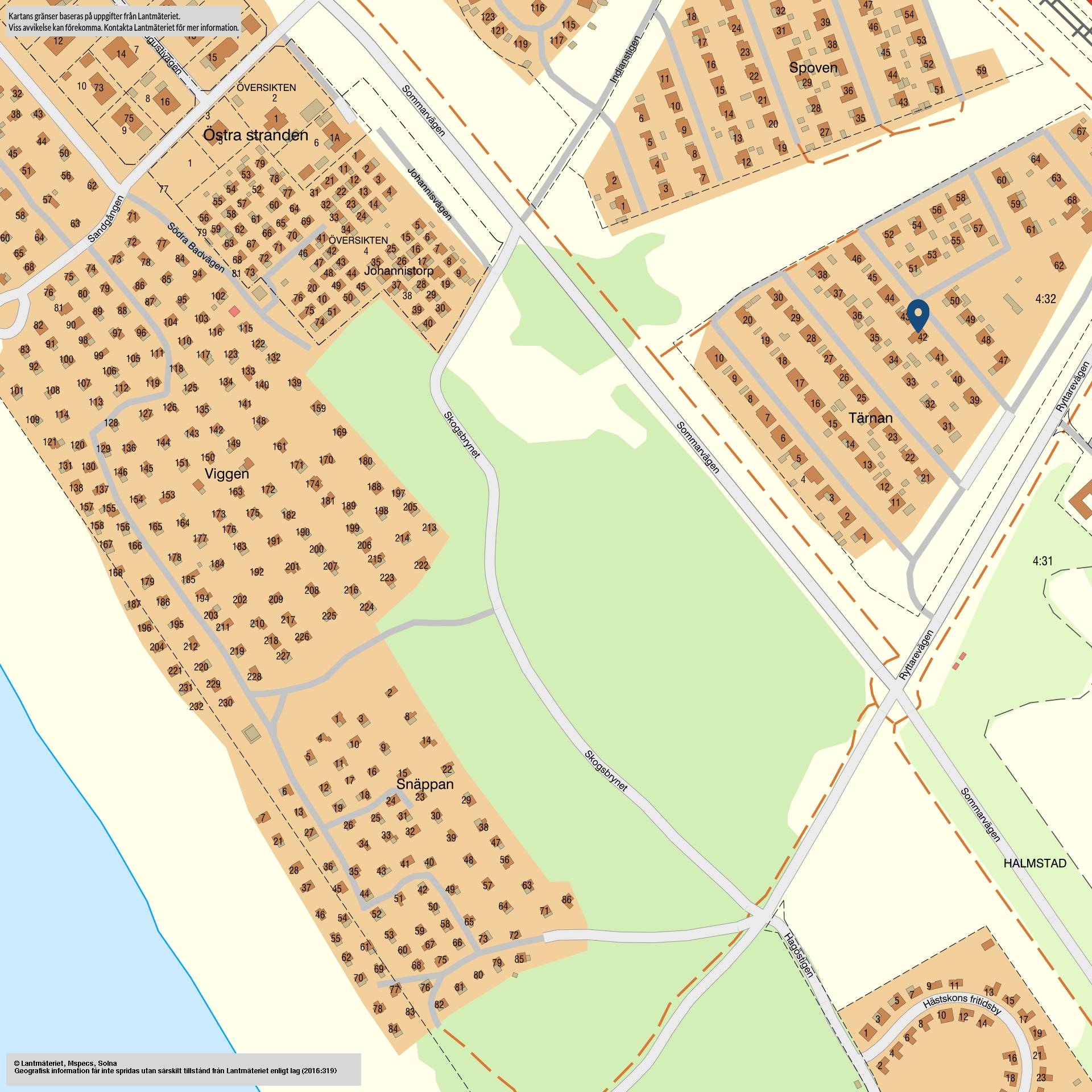 4 rum Fritidshus på Tärnans Fritidsby 42 Östra Stranden Halmstads kommun - bild 32
