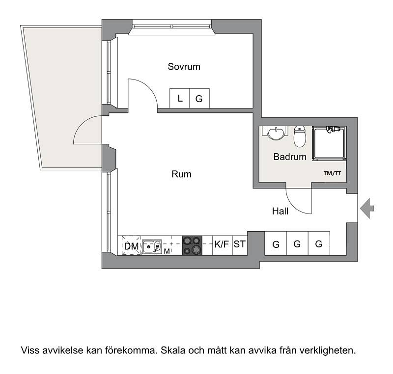 2 rum Lägenhet på Rabattvägen 40 (Våning 2) Vällingby - Johannelund Stockholms kommun - bild 14