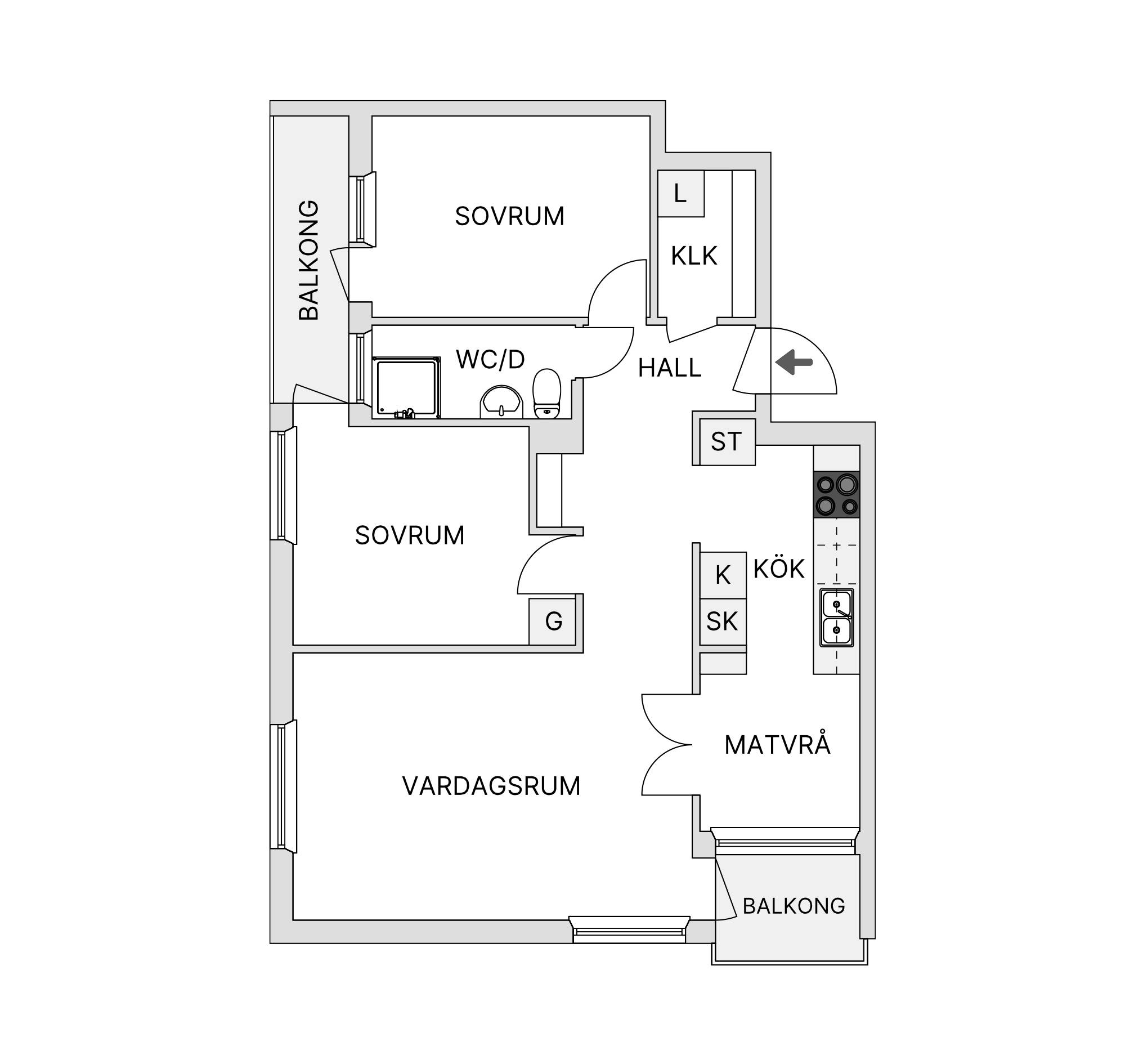3 rum Lägenhet på Regnvädersgatan 3 Biskopsgården Göteborgs kommun - bild 23