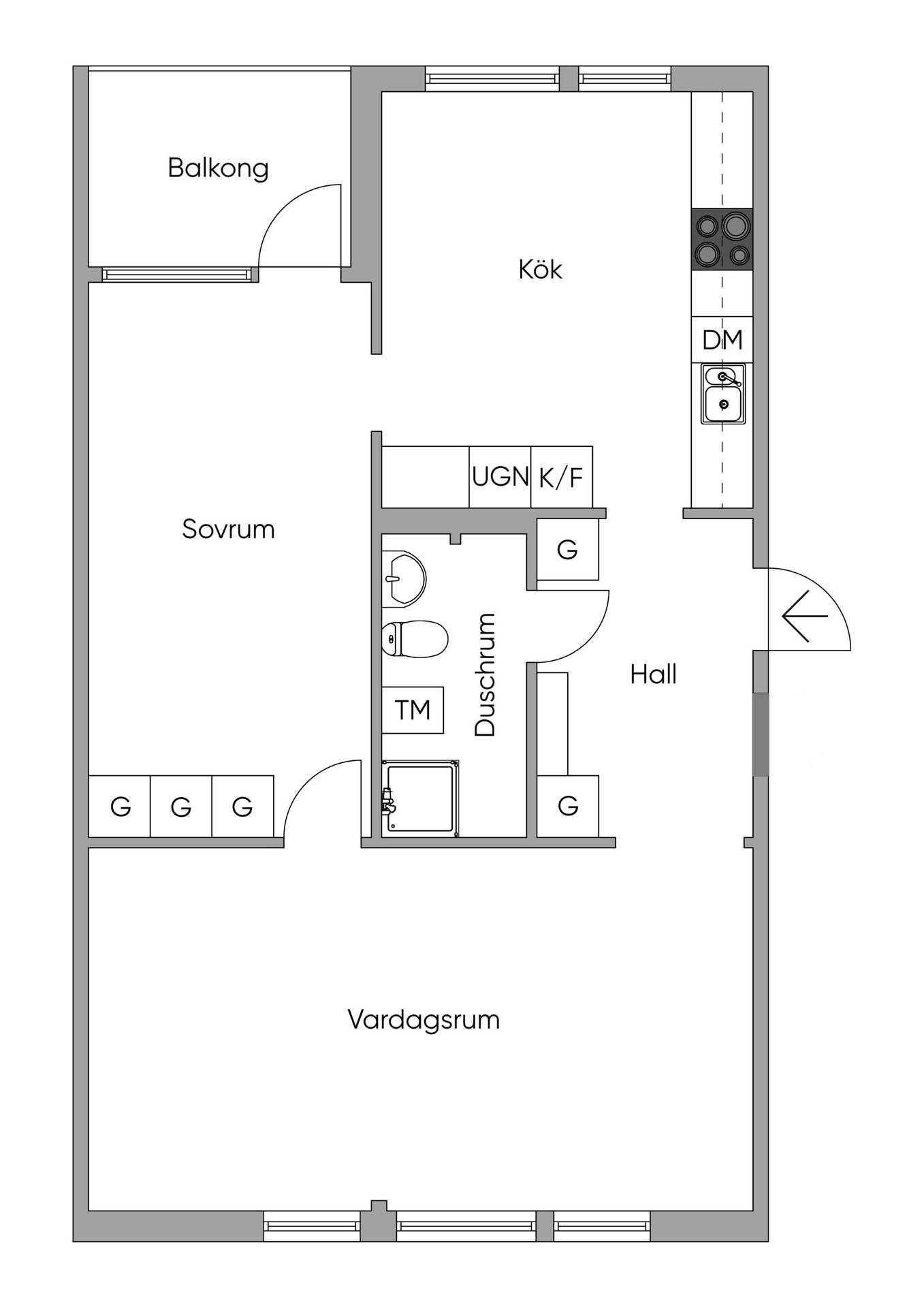 2 rum Lägenhet på Järngatan 4D Centralt Åmåls kommun - bild 14
