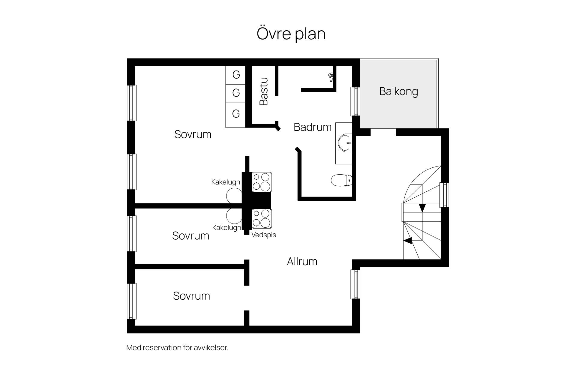 8 rum Villa på Vallgatan 21 Östermalm Sundsvalls kommun - bild 48