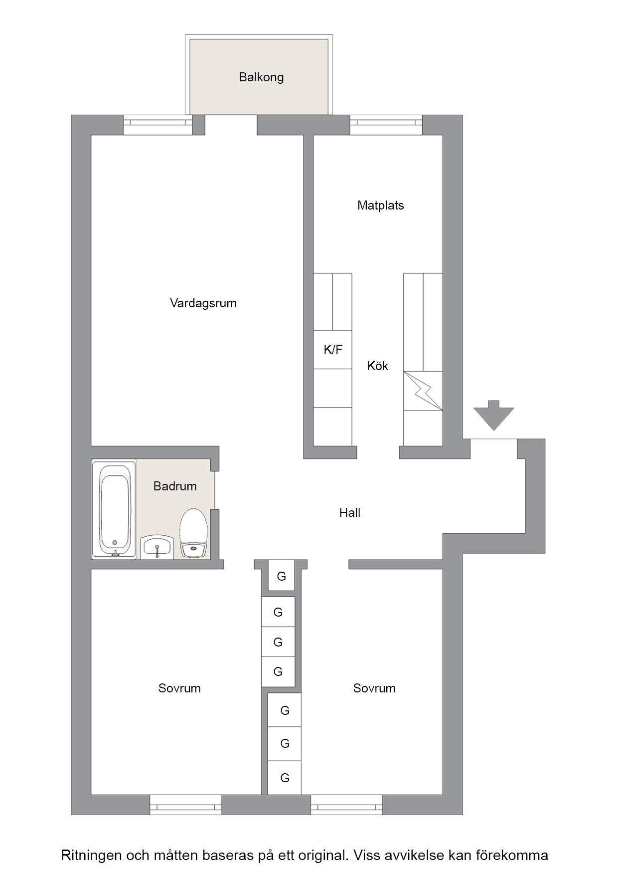 3 rum Lägenhet på Femte Tvärgatan 17 C Brynäs Gävle kommun - bild 15
