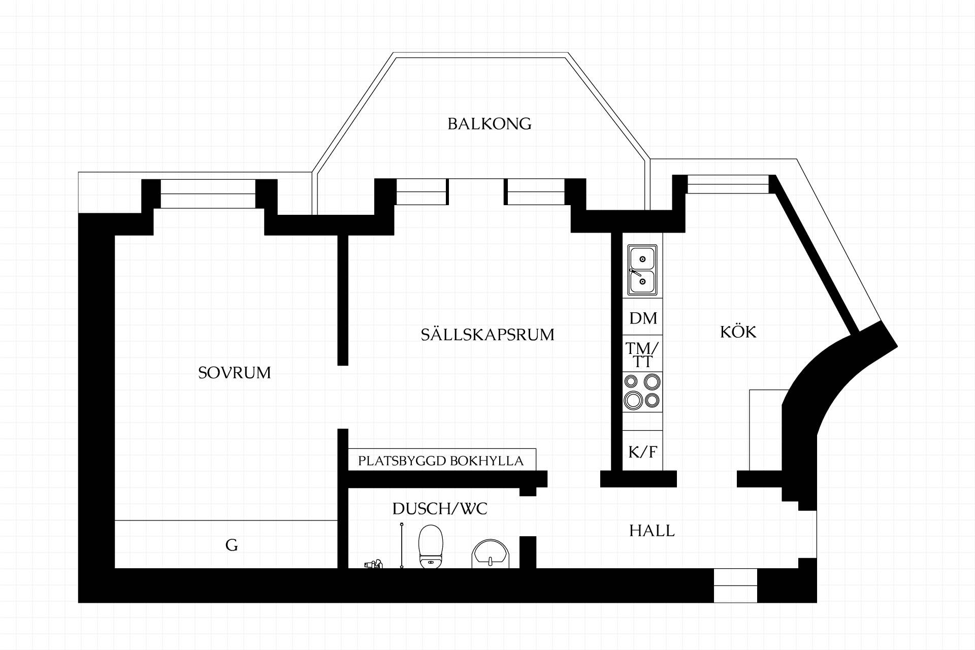 2 rum Lägenhet på Katarina västra kyrkogata 4C, 4/4tr Södermalm - Mosebacke Stockholms kommun - bild 38