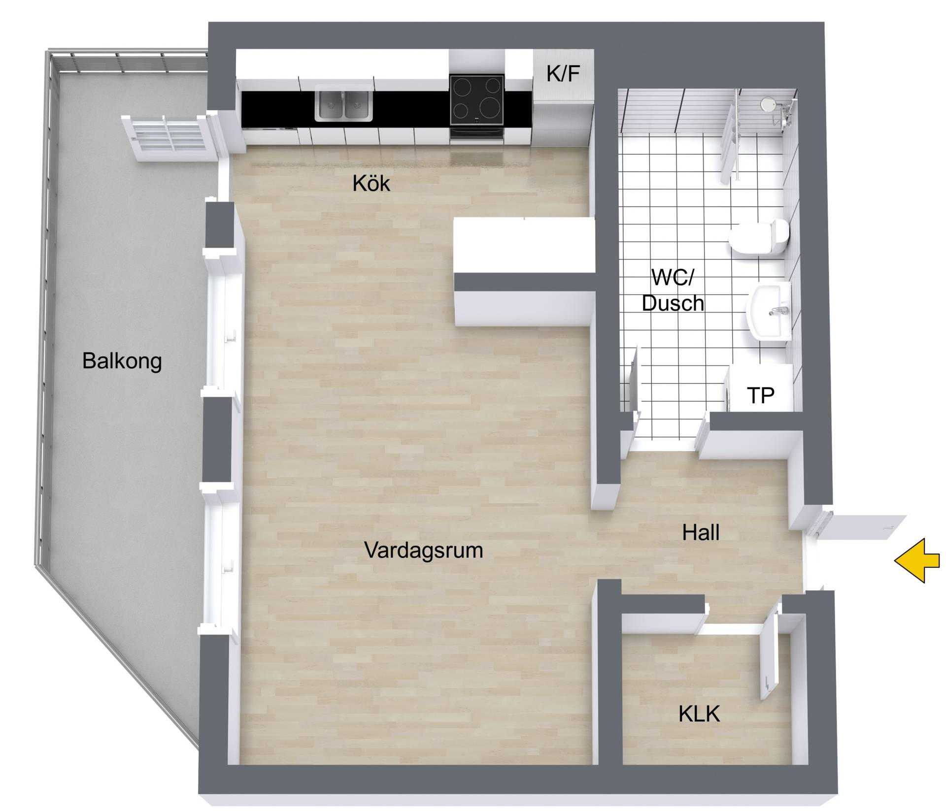 1 rum Lägenhet på Portalgatan 52 Kapellgärdet Uppsala kommun - bild 17
