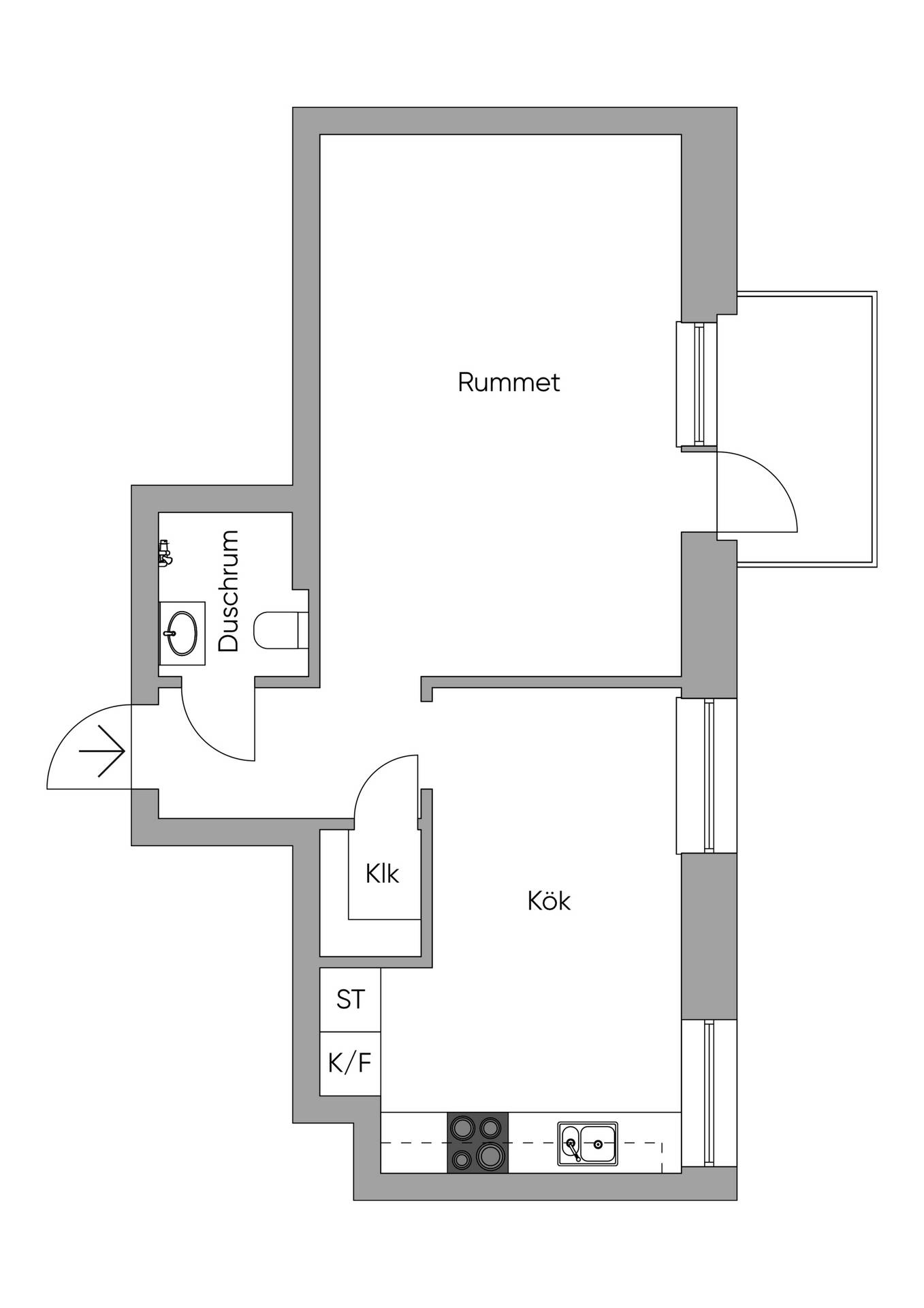1 rum Lägenhet på Rudsvägen 11B Sundsta Karlstads kommun - bild 17
