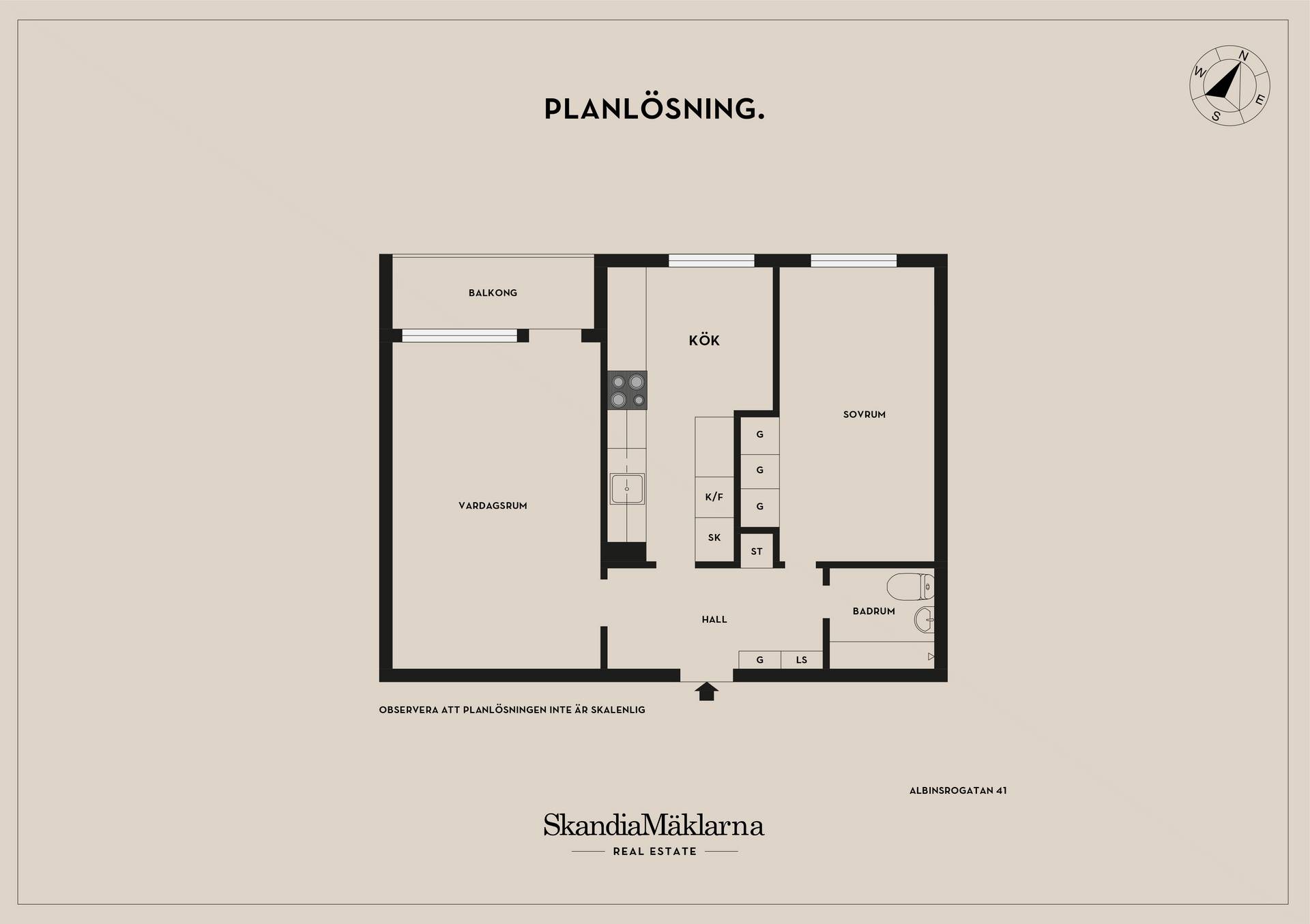 2 rum Lägenhet på Albinsrogatan 41 Malmö kommun - bild 23