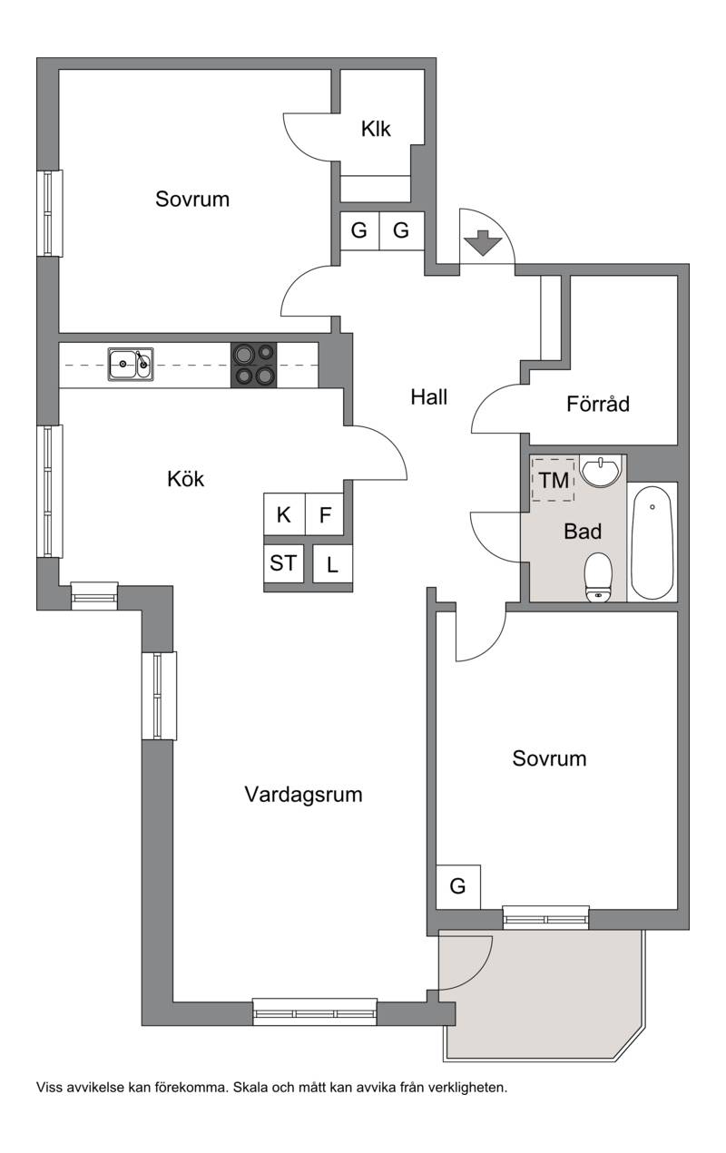 3 rum Lägenhet på Skyttbacksvägen 1, lgh 1204 Österbybruk Östhammars kommun - bild 12