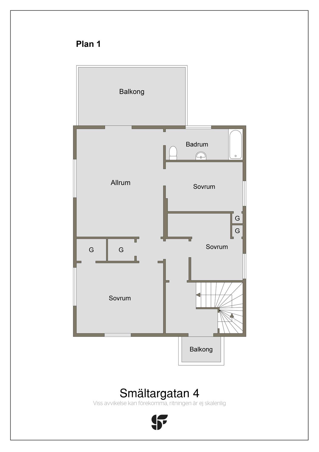 7 rum Villa på Smältargatan 4 Centralt Sandvikens kommun - bild 55