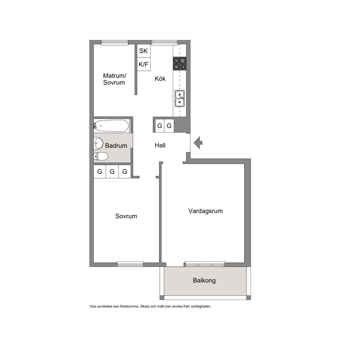 2.5 rum Lägenhet på Kruthornsvägen 56B Edsberg Sollentuna kommun - bild 16
