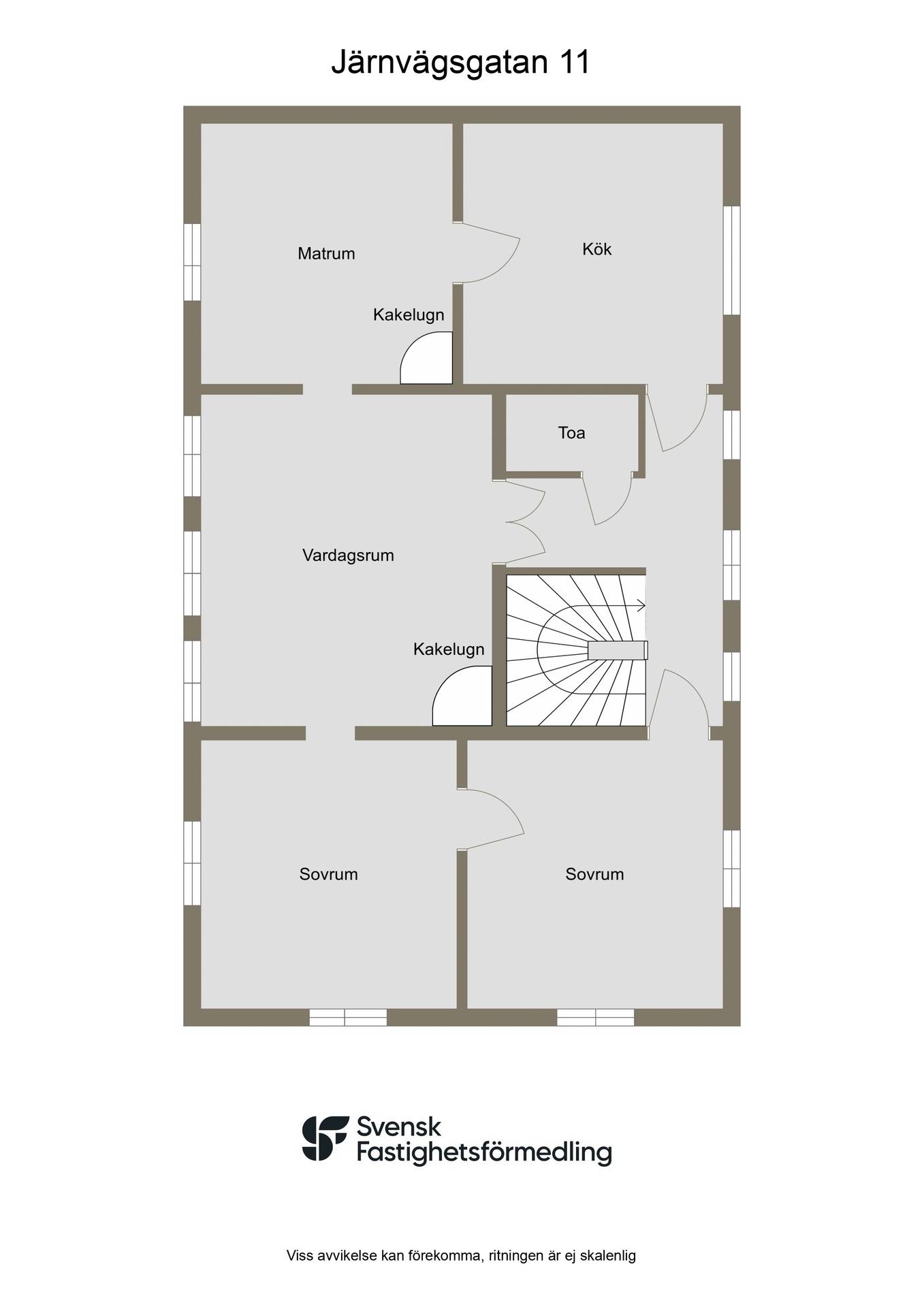8 rum Villa på Järnvägsgatan 11 Malmköping Flens kommun - bild 56