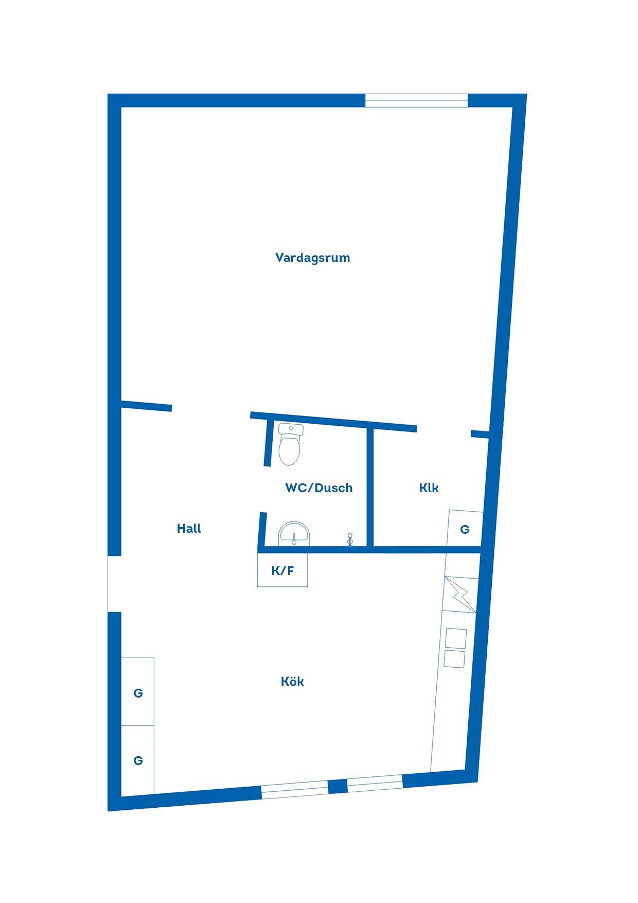 1 rum Lägenhet på Fridtunagatan 19 T1 Linköpings kommun - bild 15