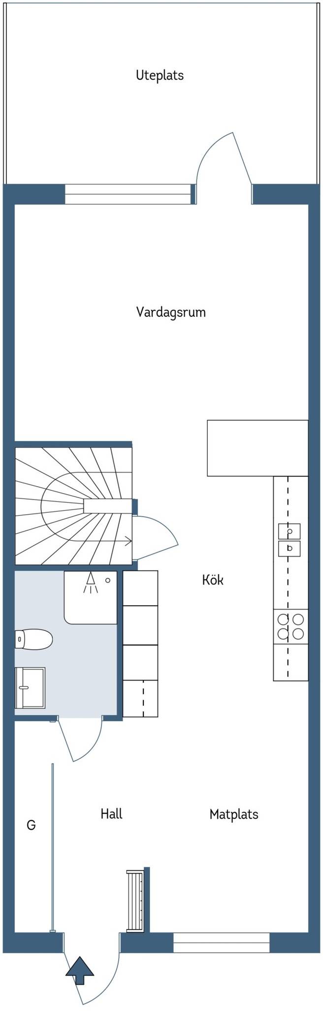 5 rum Vinterbonat fritidshus på Havsporten 23 Karholmsbruk Tierps kommun - bild 59