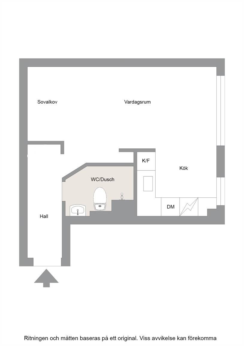 1 rum Lägenhet på Brändströmsgatan 1A Centralt Norr Gävle kommun - bild 19