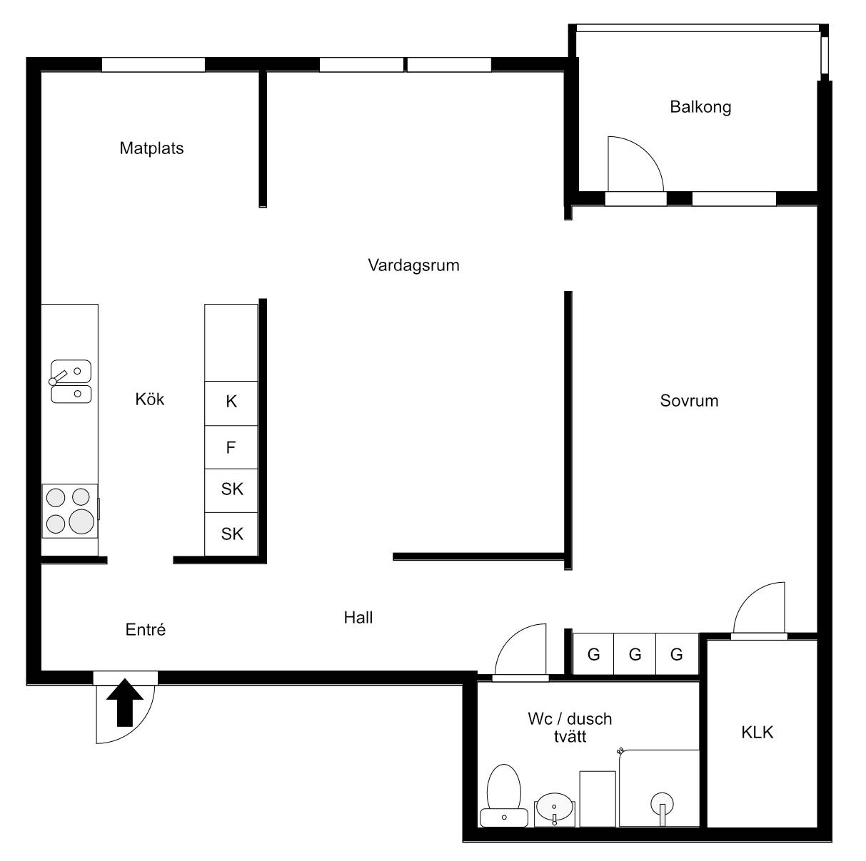 2 rum Lägenhet på Tunadalsgatan 10B Tunadal Köpings kommun - bild 24