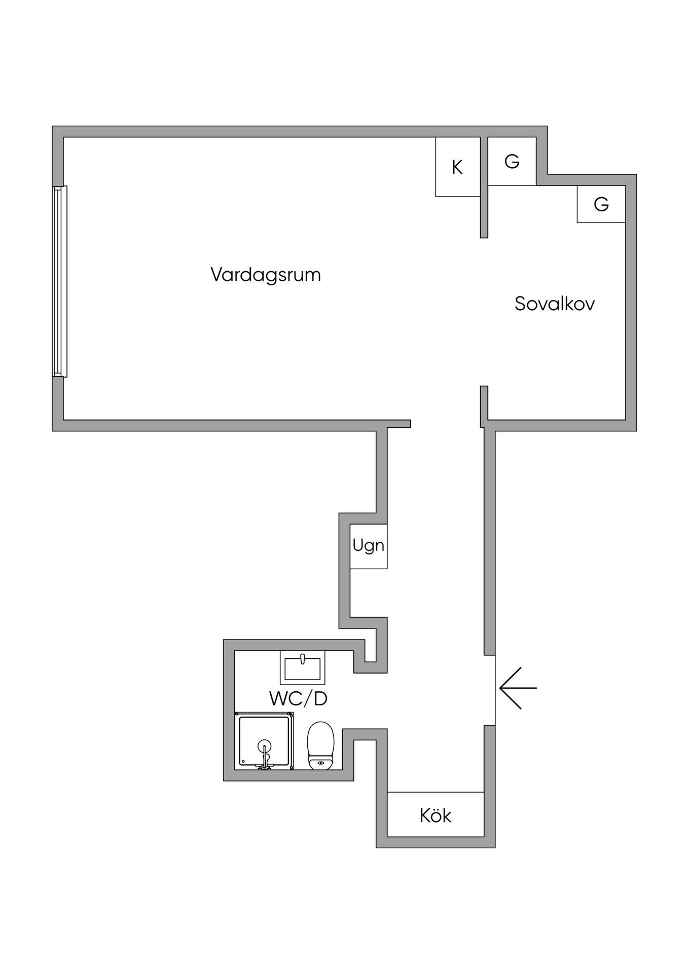 1 rum Lägenhet på Gumshornsgatan 9 Östermalm Stockholms kommun - bild 16
