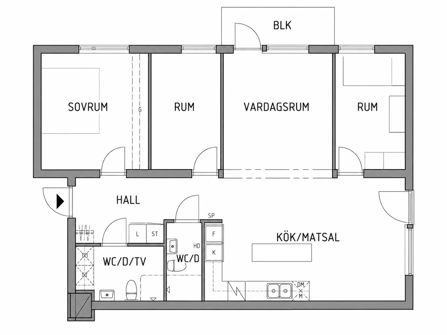 4 rum Lägenhet på Åby allé 3 Åby Ängar Vallentuna kommun - bild 34