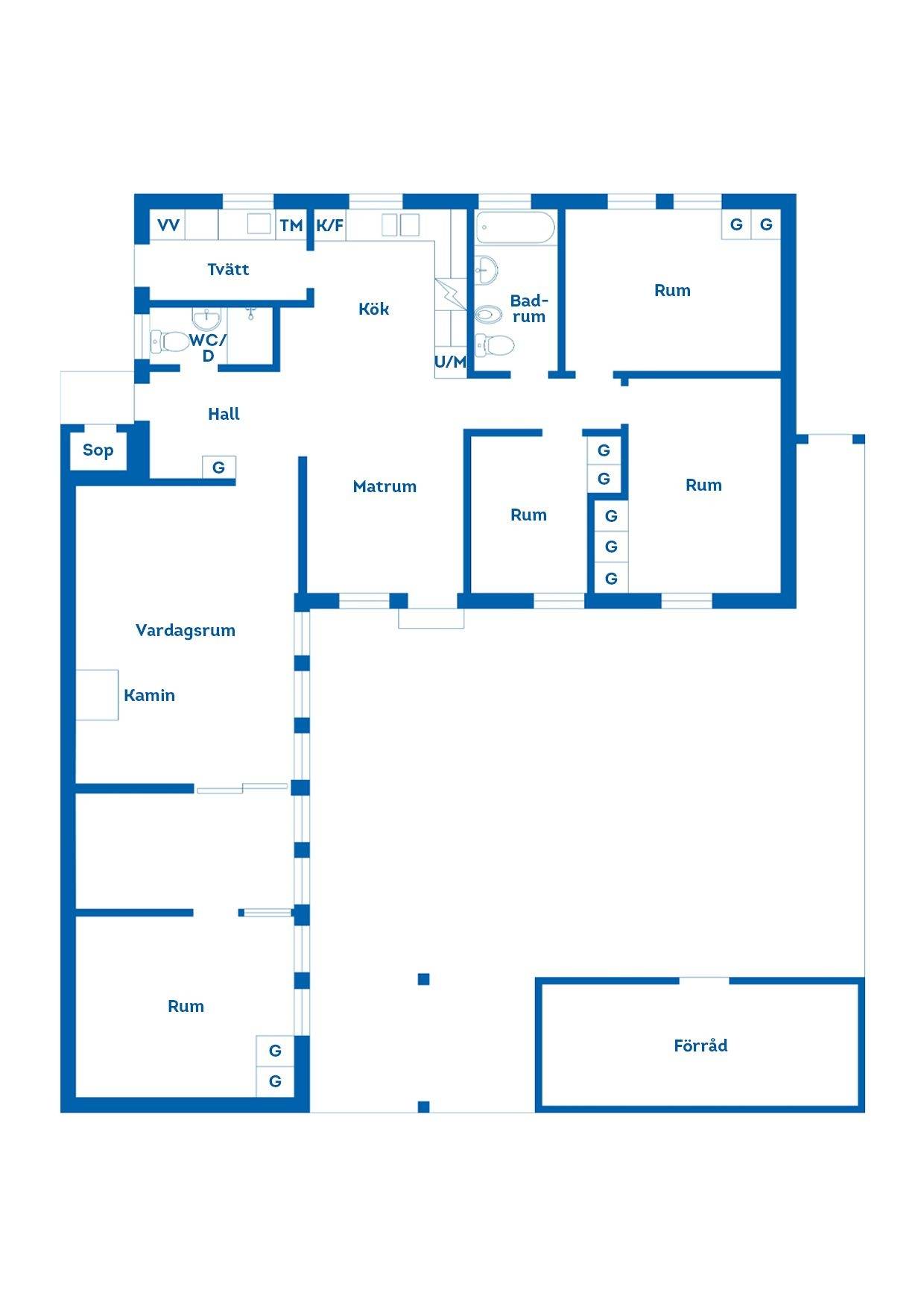 6 rum Villa på Författarevägen 76 Spandelstorp Karlskrona kommun - bild 29