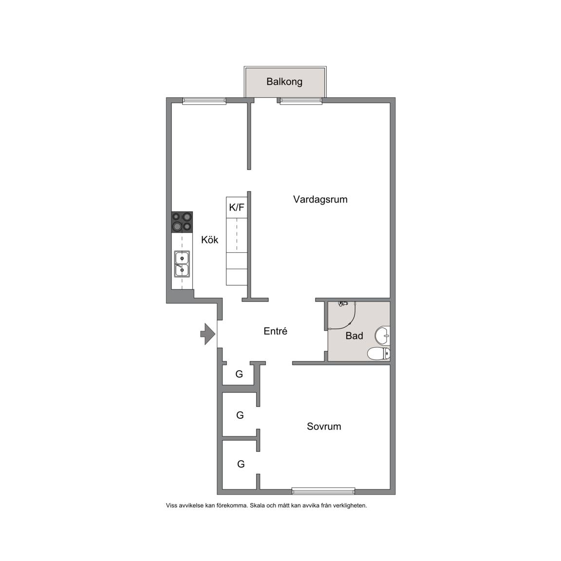 2 rum Lägenhet på Grengatan 3B Sjöbo Sjöbo kommun - bild 18