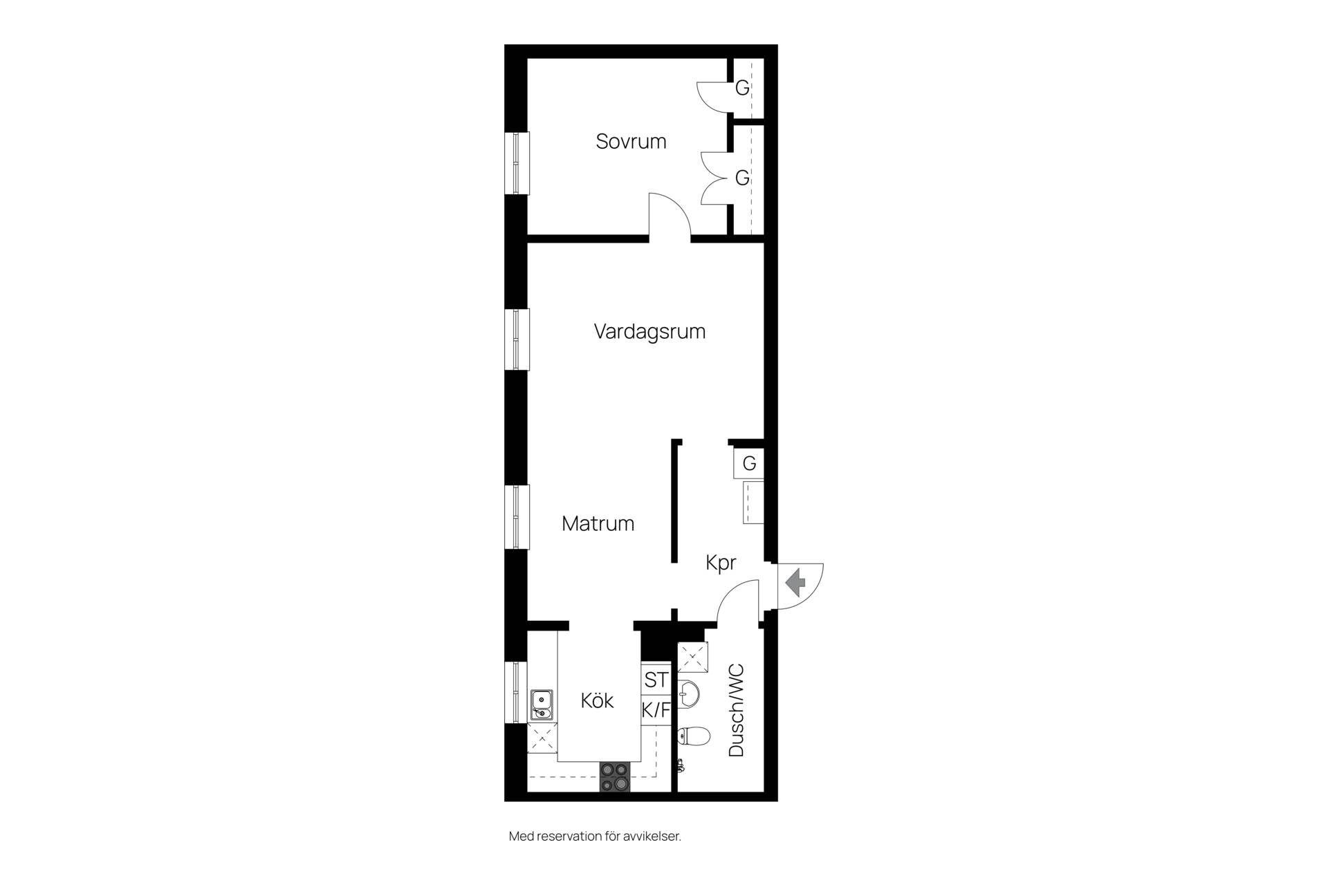 2 rum Lägenhet på Drottninggatan 6 Centrala Norrtälje Norrtälje kommun - bild 27