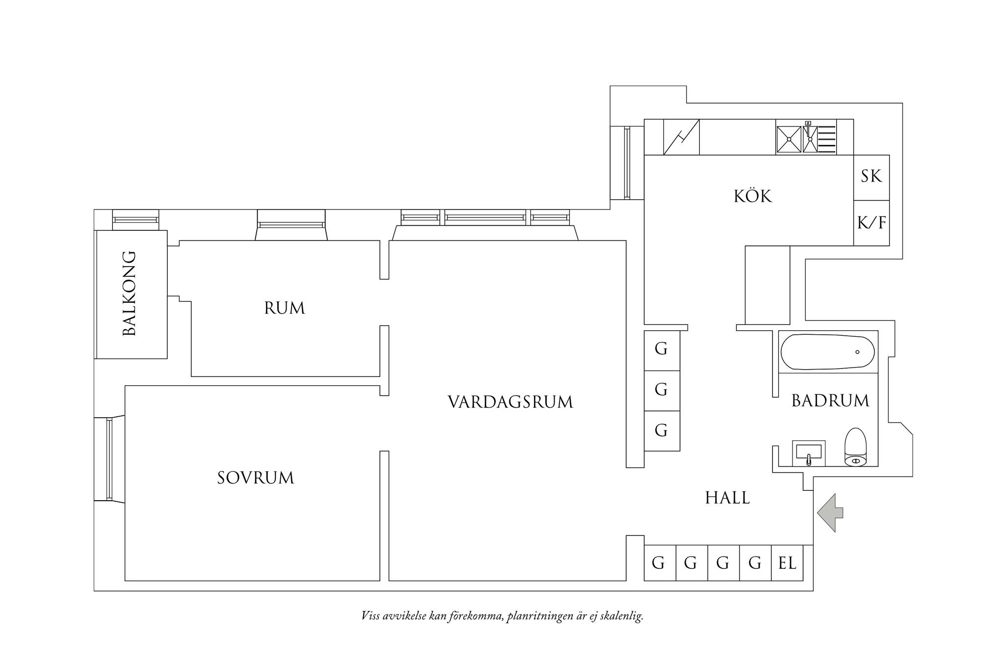 2.5 rum Lägenhet på Raketgatan 11 Norra Guldheden Göteborgs kommun - bild 10