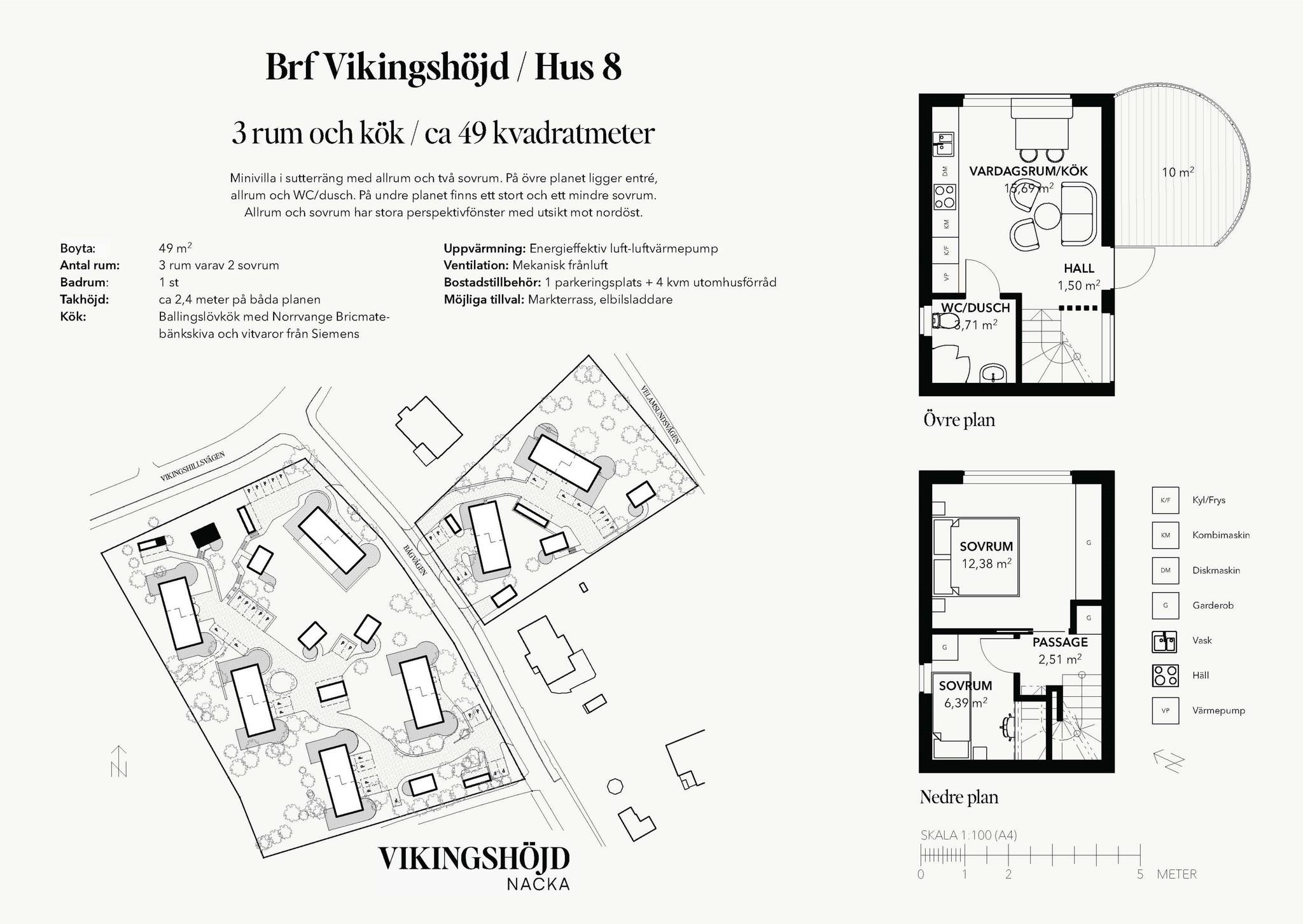 3 rum Villa på Bågvägen 31 Vikingshill Nacka kommun - bild 8