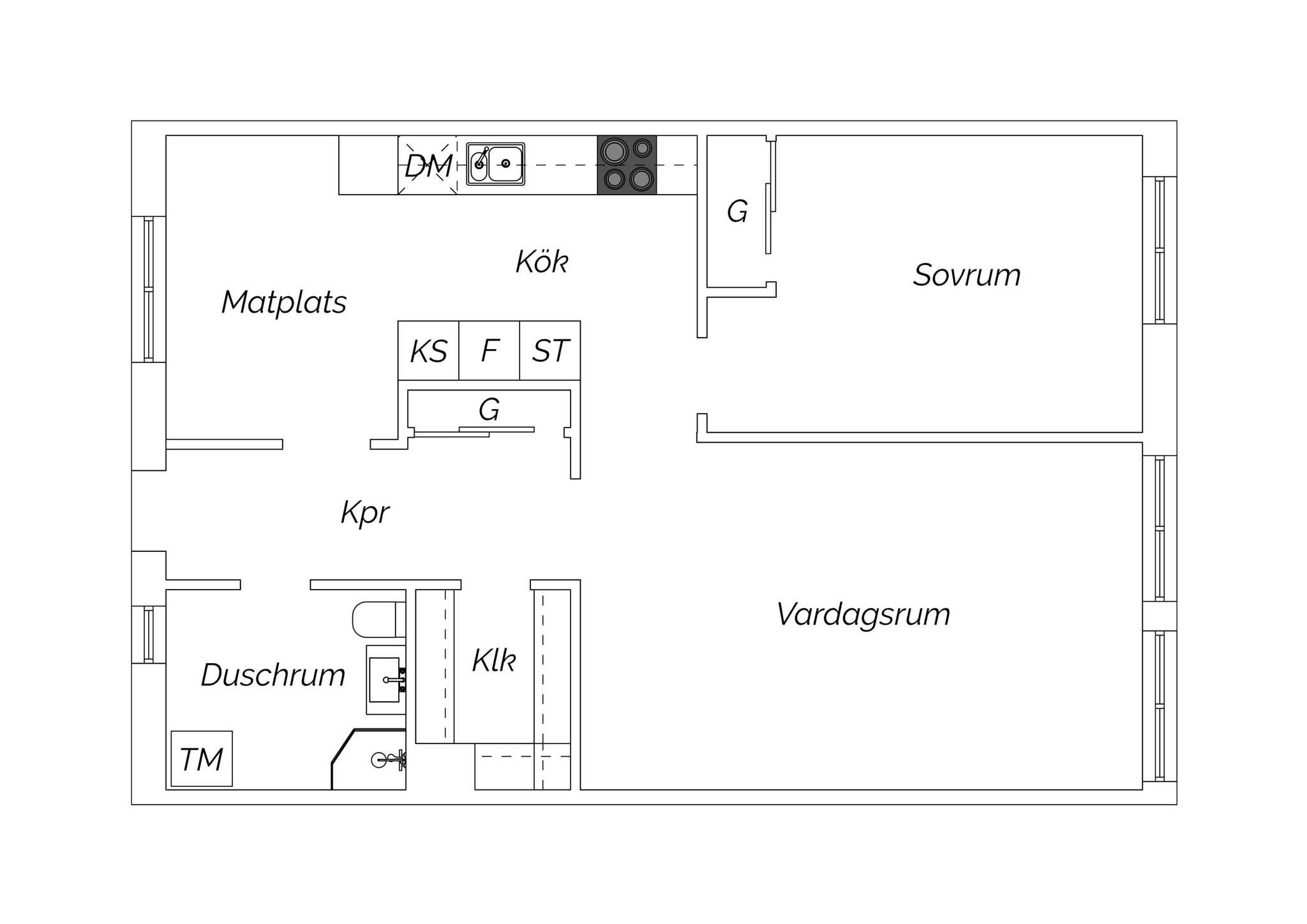 2 rum Lägenhet på Kaplansgatan 26 Centralt Norr Gävle kommun - bild 20