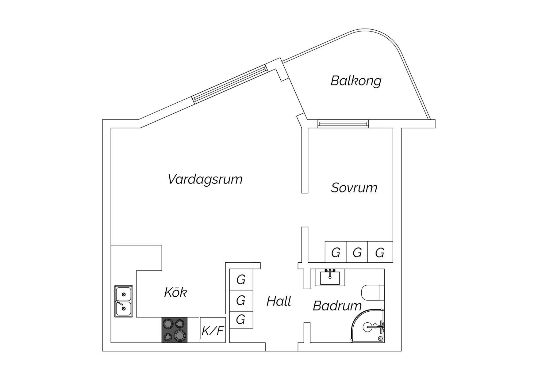 2 rum Lägenhet på Kristinebergs strand 29 Kristineberg Stockholms kommun - bild 28